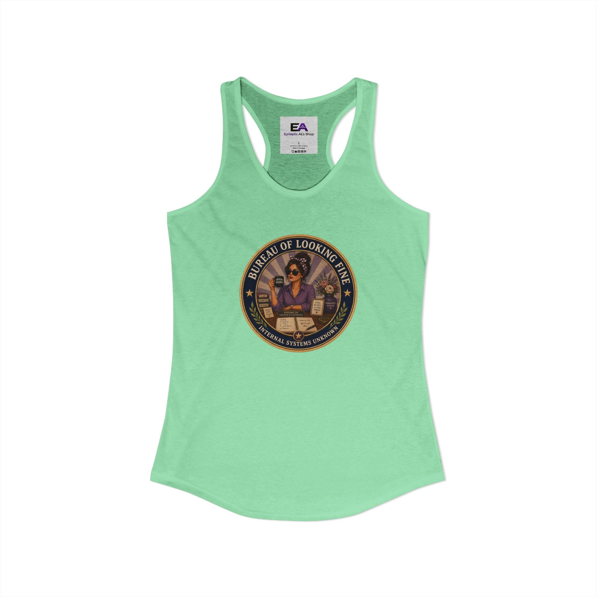Bureau of Looking Fine Women's Racerback Tank Top – Internal Systems Unknown