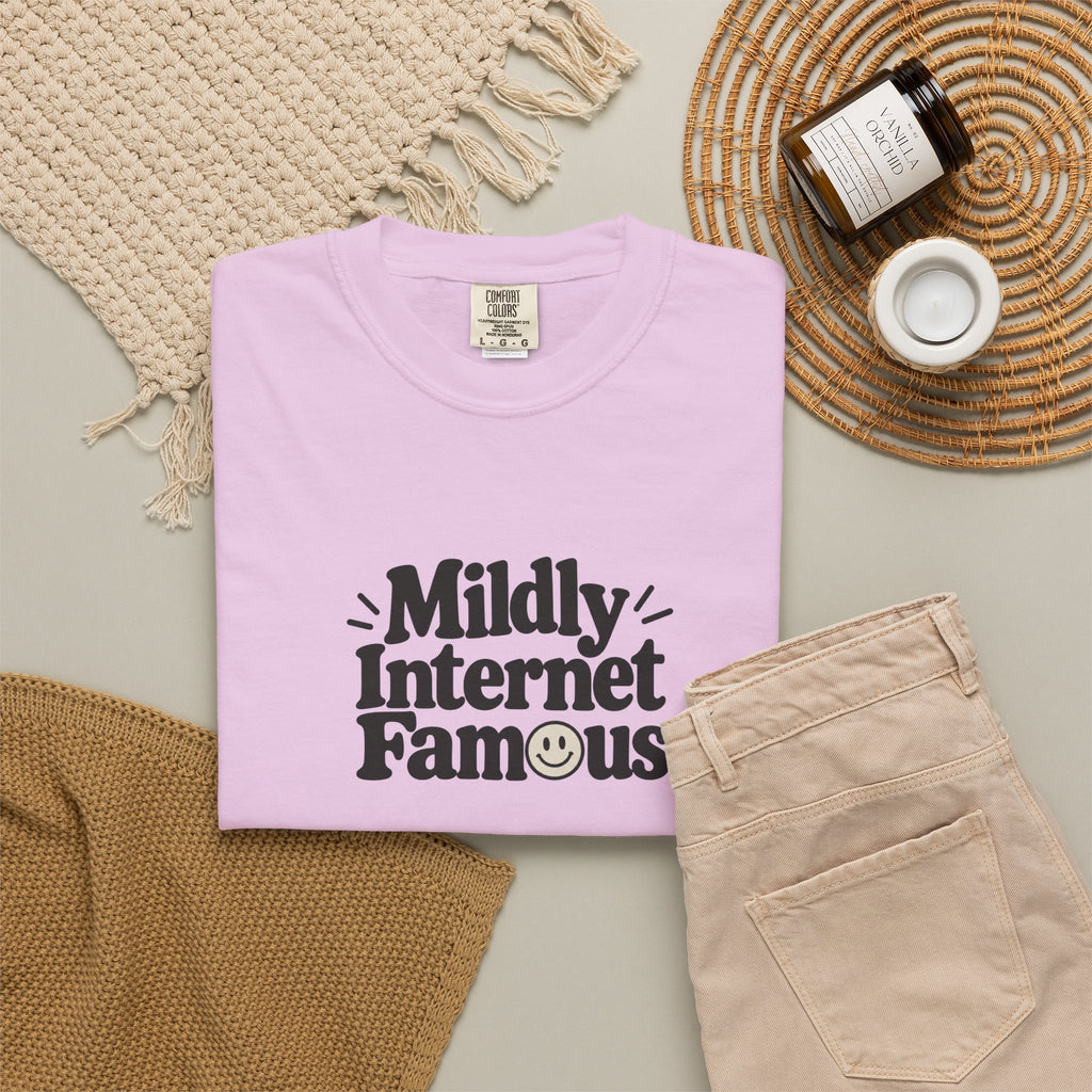 Mildly Internet Famous T-Shirt | Funny Social Media Tee