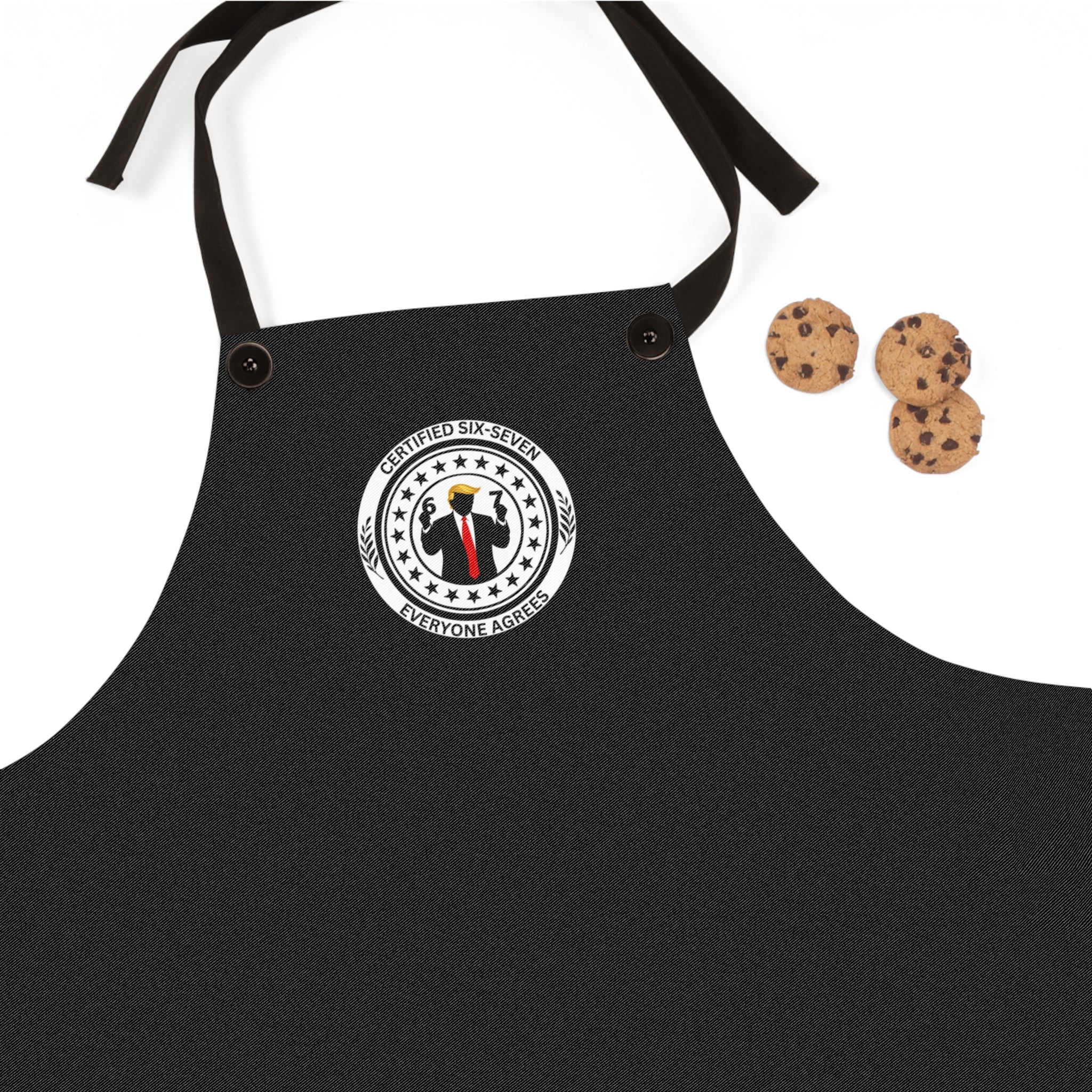 Certified Six Seven Apron – Political Parody Kitchen & Grill Apron