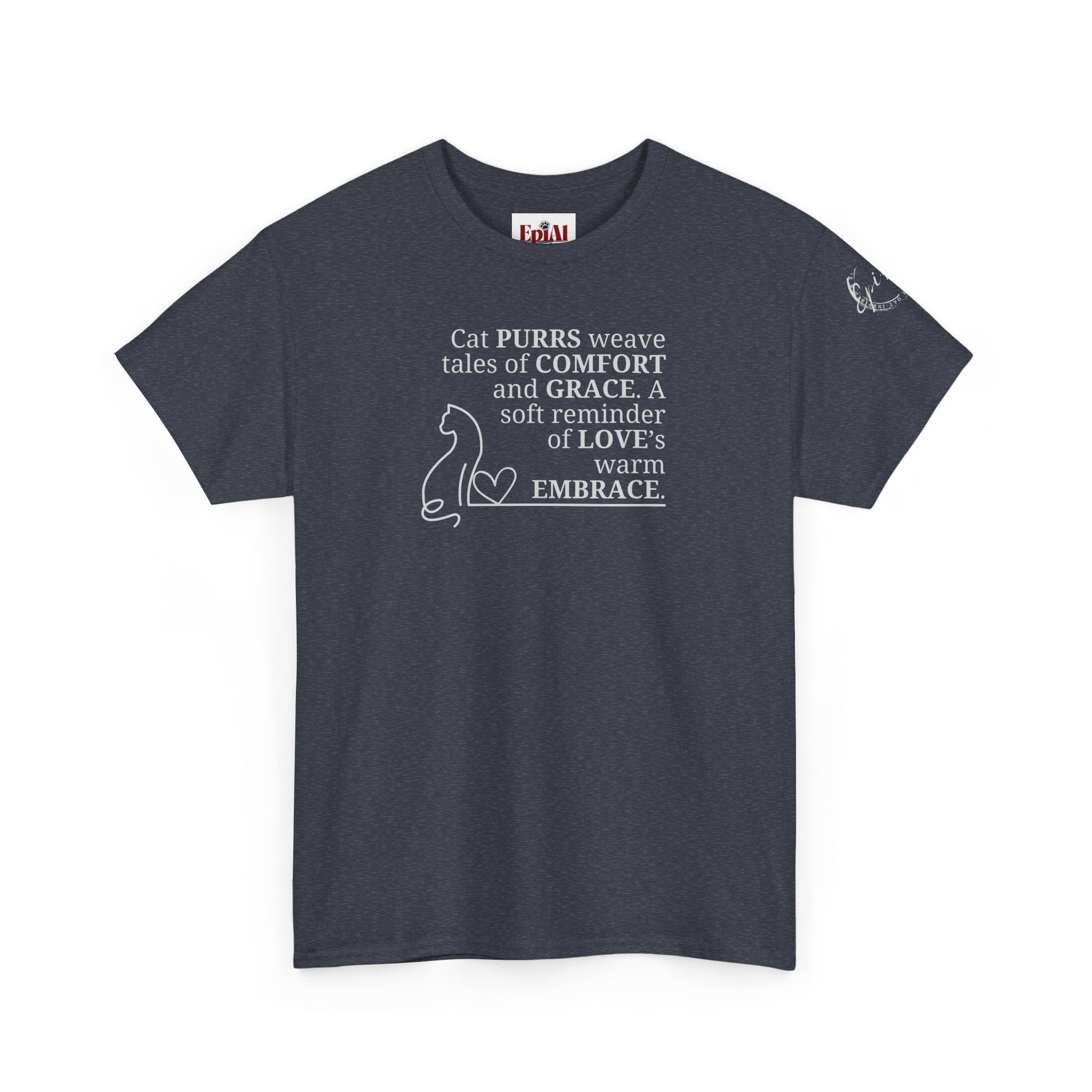 Cat Purrs Unisex Heavy Cotton Tee - EpiAl's Shop