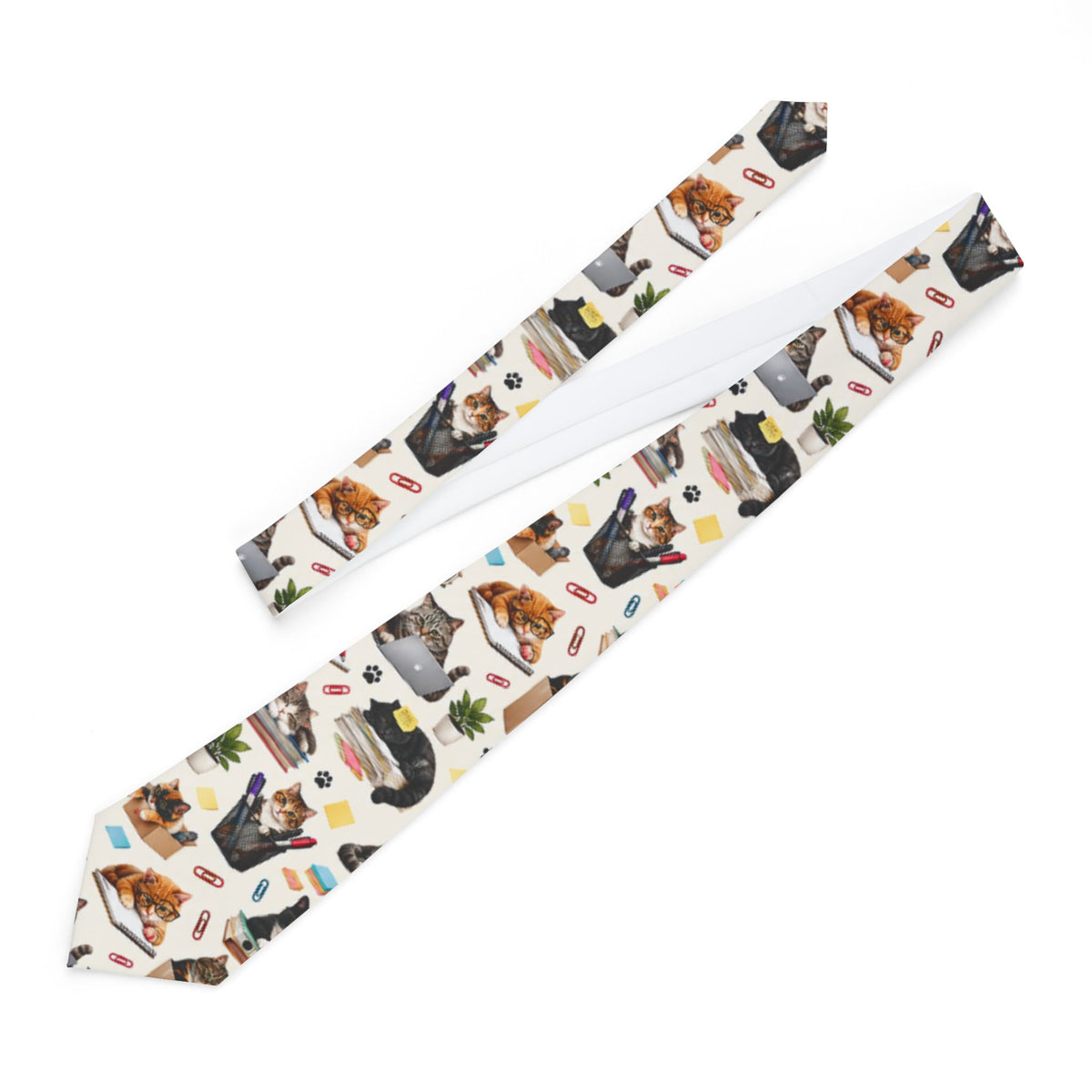Office Cats Necktie | Funny Cat Tie for Work
