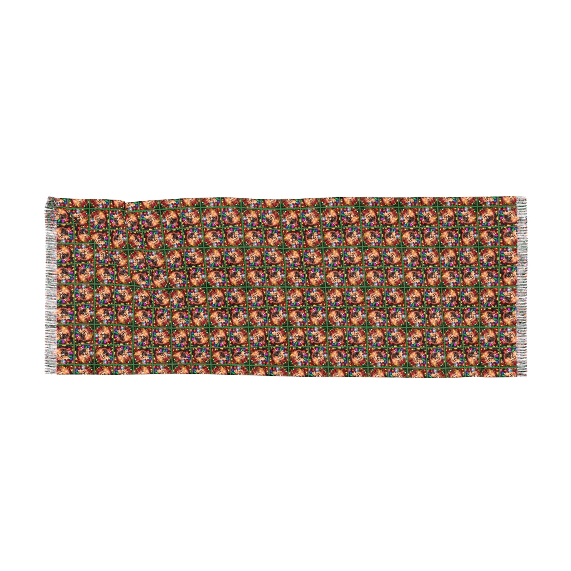 Christmas Lights Kitty Light Scarf