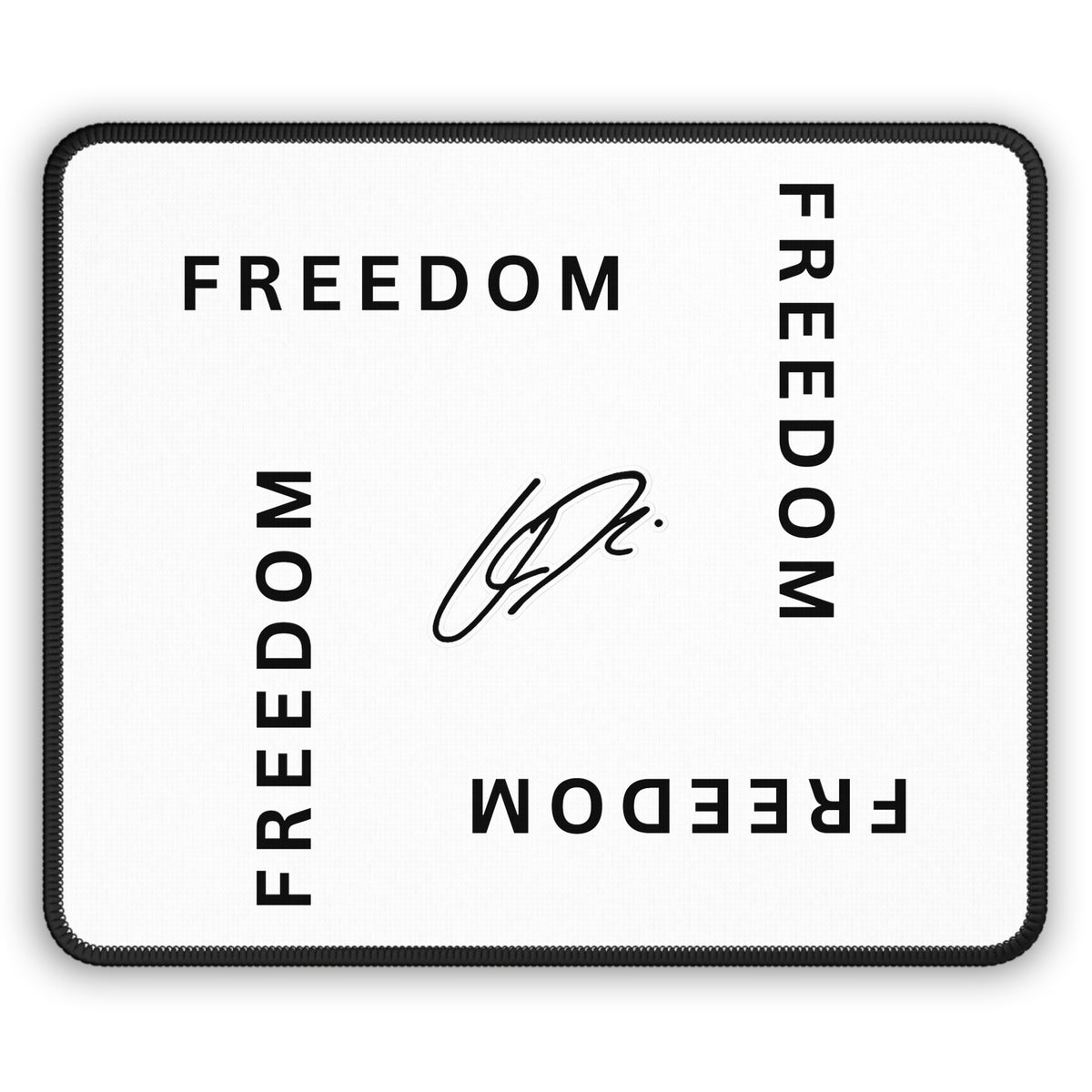 Gaming Mouse Pad with 'Freedom' Design - Stylish Desk Accessory