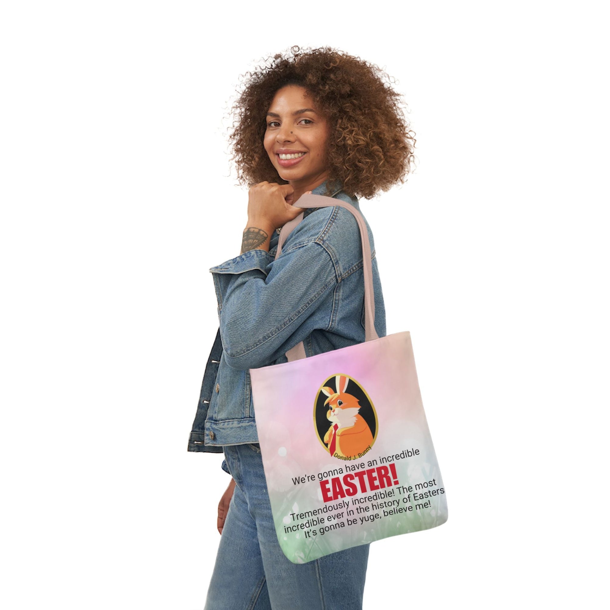 Incredible Easter Canvas Tote Bag - 5-Color Straps Printify