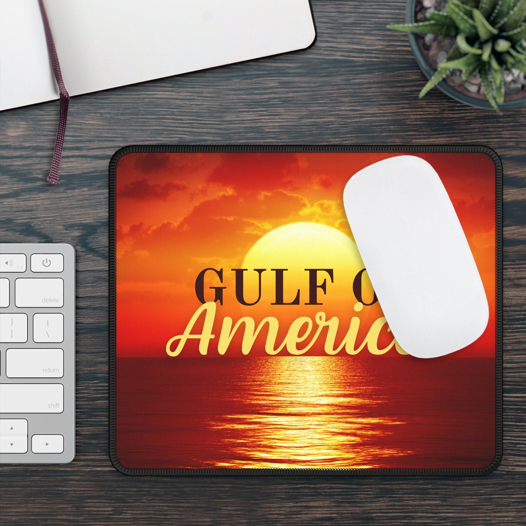 Gulf of America Sunset Gaming Mouse Pad Printify