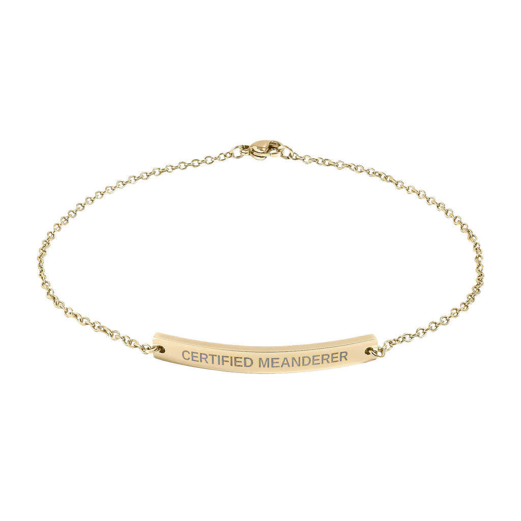 Certified Meanderer Anklet | Official Walking Club Anklet
