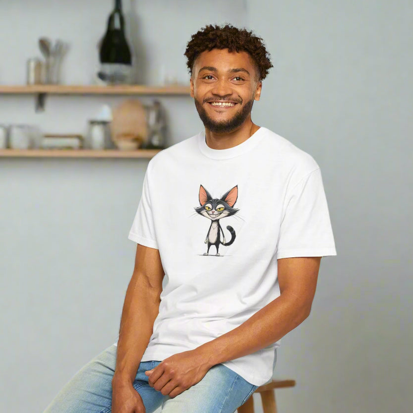 Smiling Cat Unisex T-Shirt | Funny Cat Tee