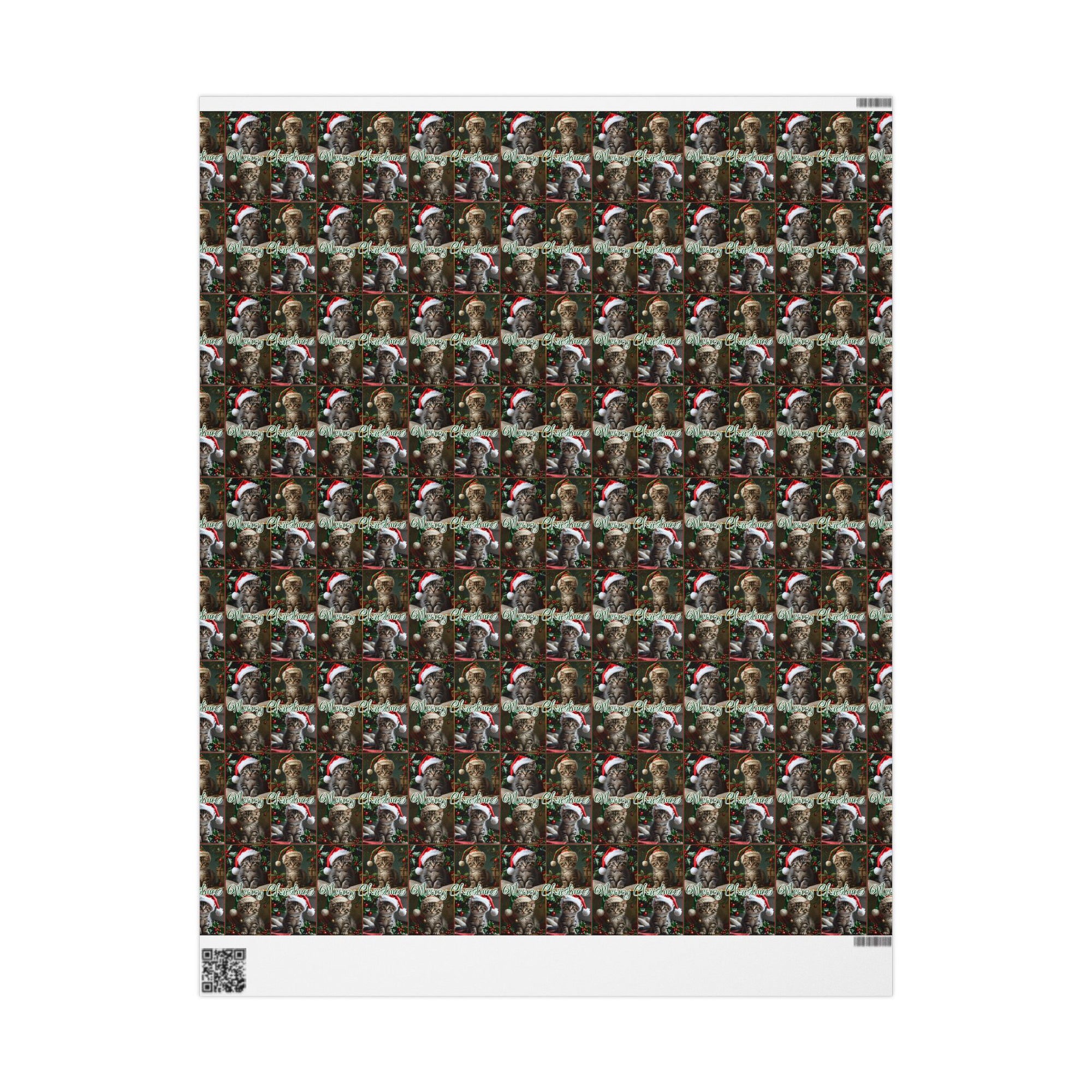 Meowy Christmas Kitten Themed Gift Wrap
