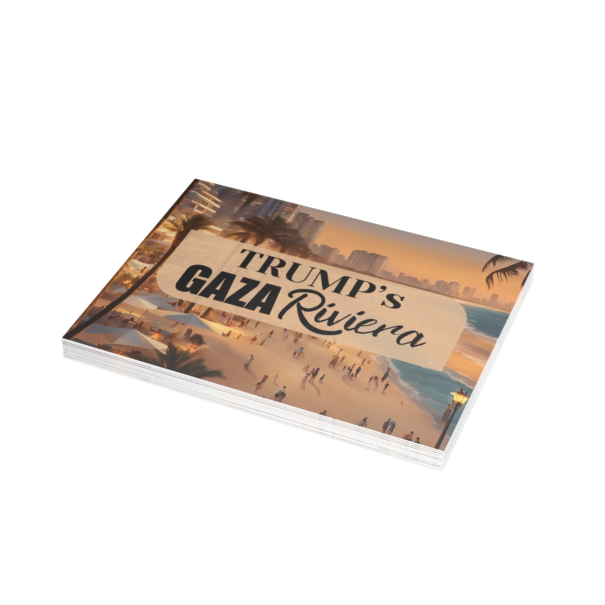 Trump’s Gaza Riviera Postcard Bundles with Envelopes