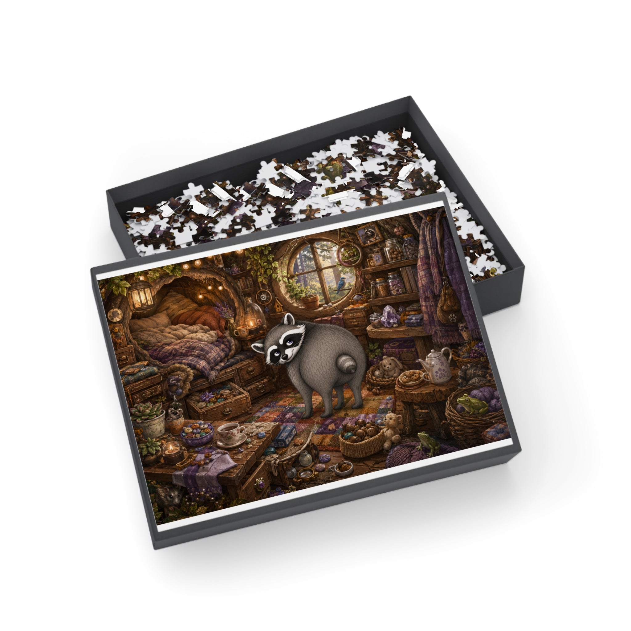 Jimothy’s Cozy Woodland Hideaway Jigsaw Puzzle (96/252/500/1000 pcs)