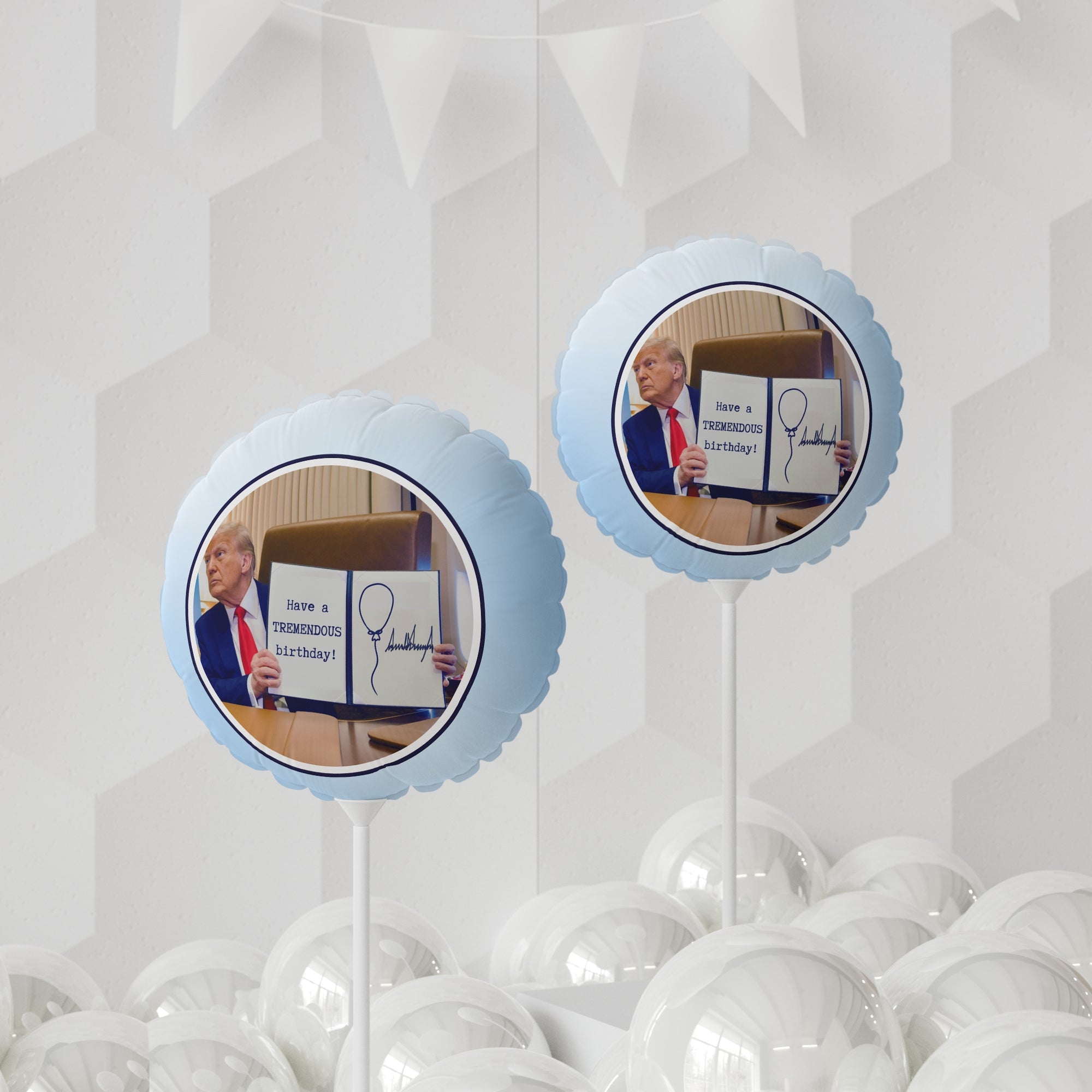 Trump Happy Birthday Order Balloon (Round and Heart-shaped), 11" - EpiAl's Shop
