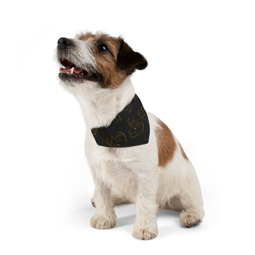 Love Line Art Dog Bandana – Person, Dog & Cat Design