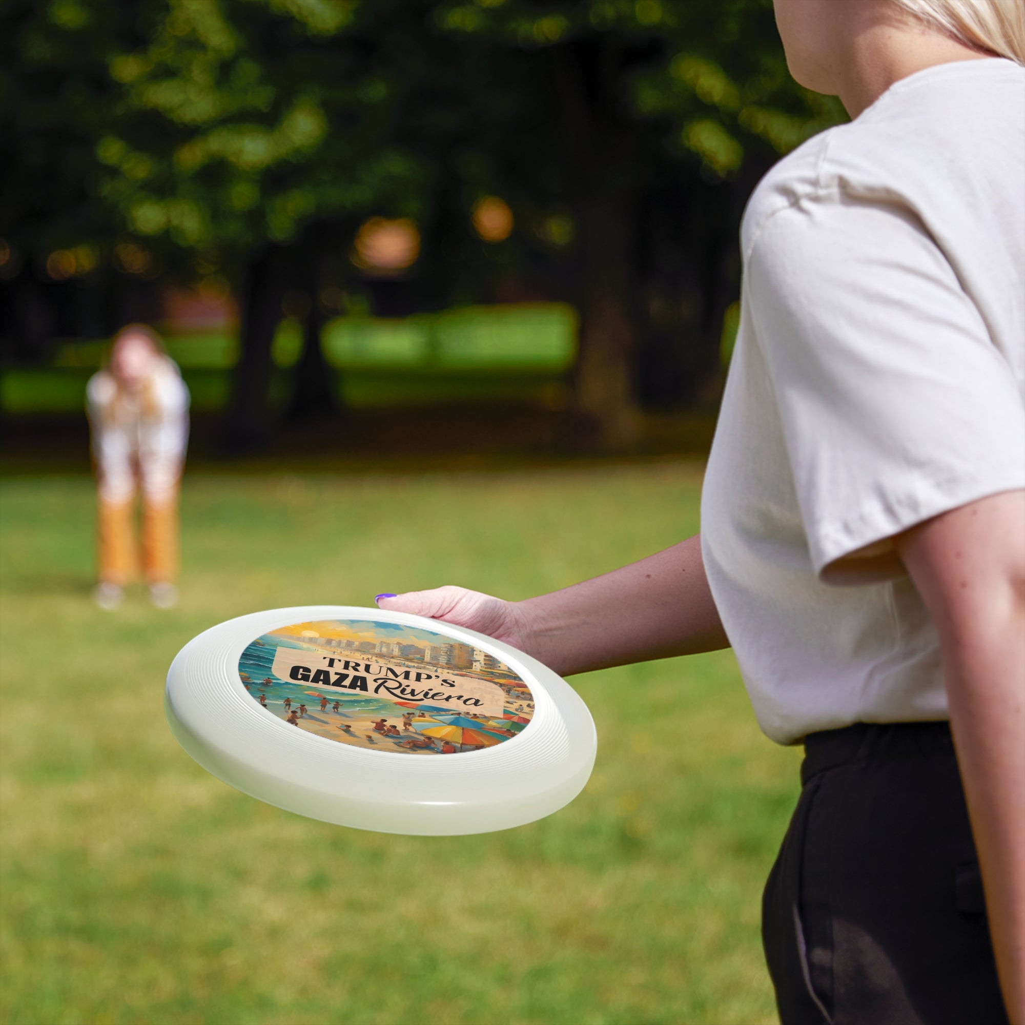 Trump's Gaza Riviera Beach Scene Wham-O Frisbee