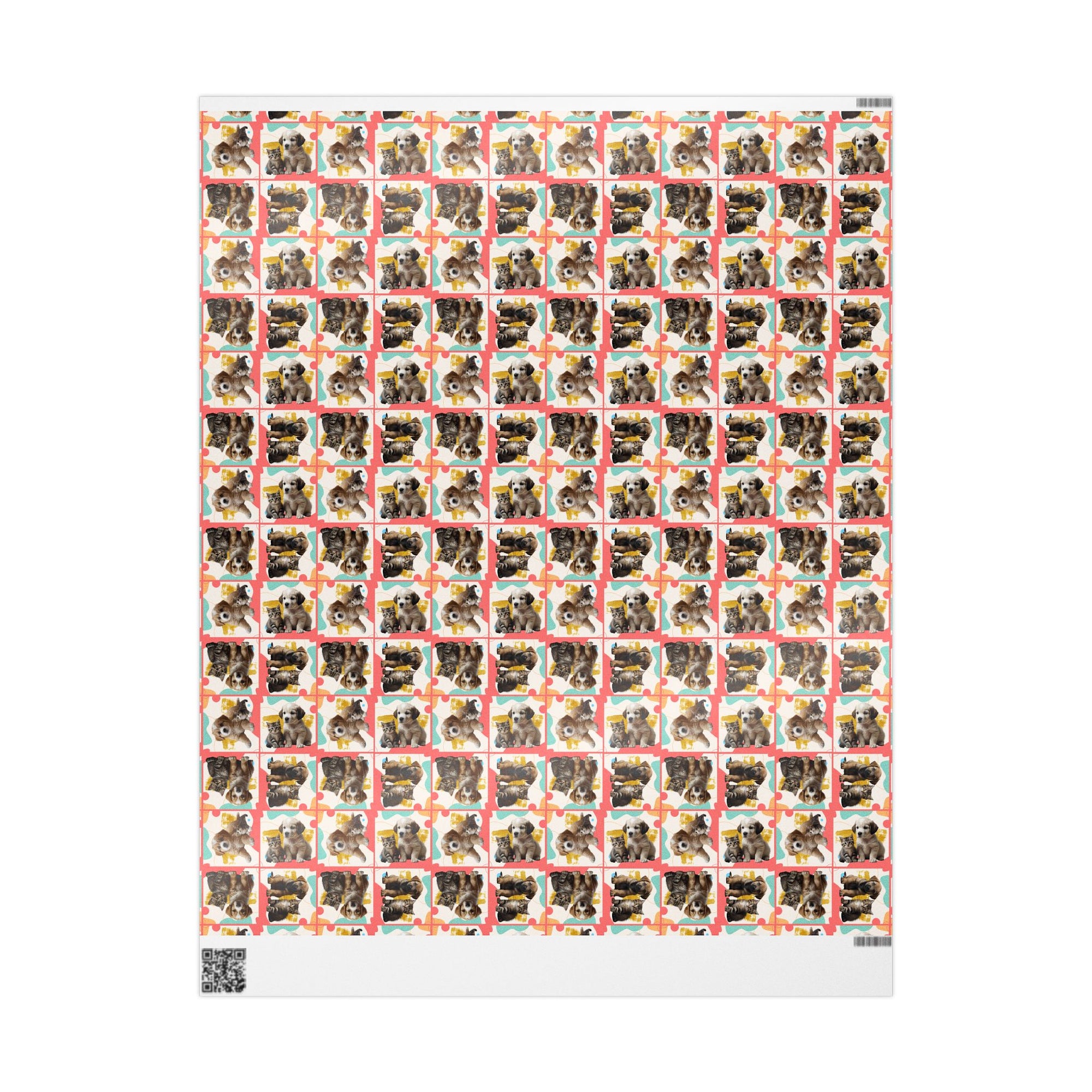 Colorful Puppy & Kitty Wrapping Papers