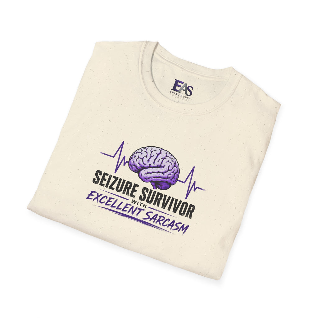 Seizure Survivor With Excellent Sarcasm Epilepsy T-Shirt