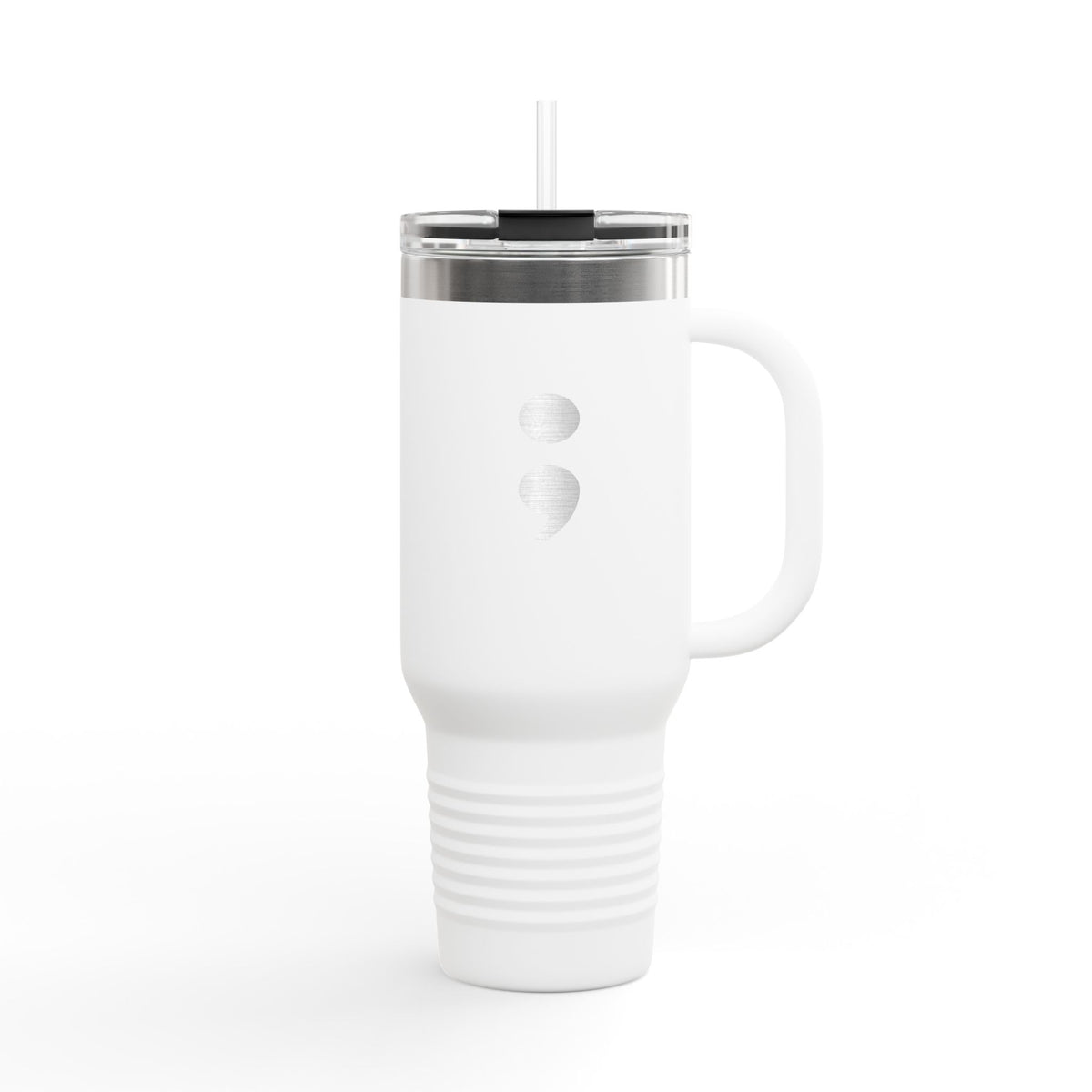Semicolon Suicide Awareness 40 oz Insulated Travel Mug