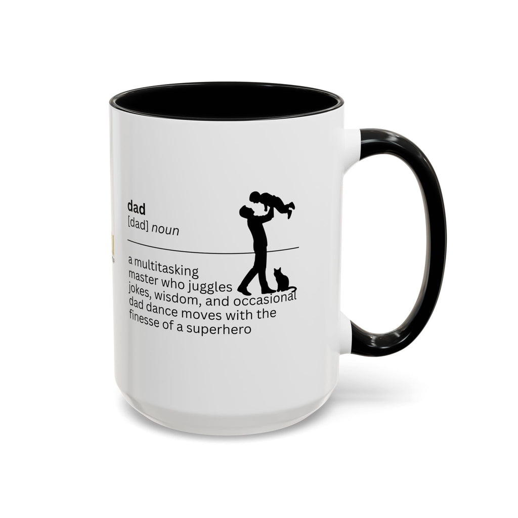 Dad Multitasking Accent Coffee Mug - Perfect Gift for Dads