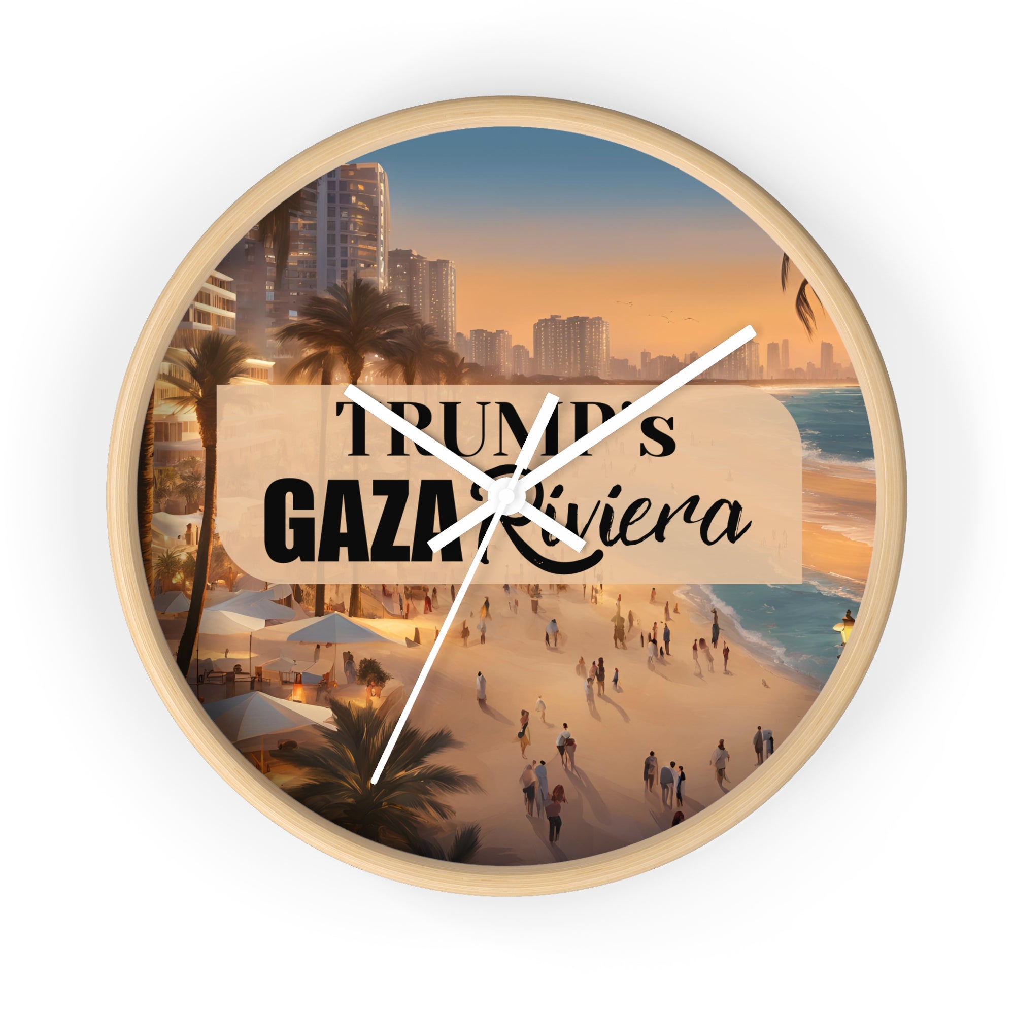 Trump's Gaza Riviera Wall Clock