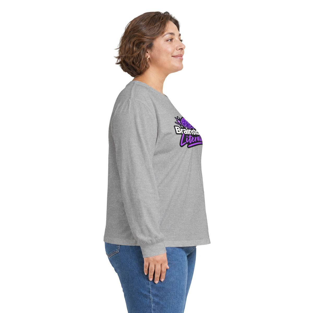 Brainstorm, Literally Epilepsy Awareness Long Sleeve Shirt | Purple Brain Epilepsy Tee