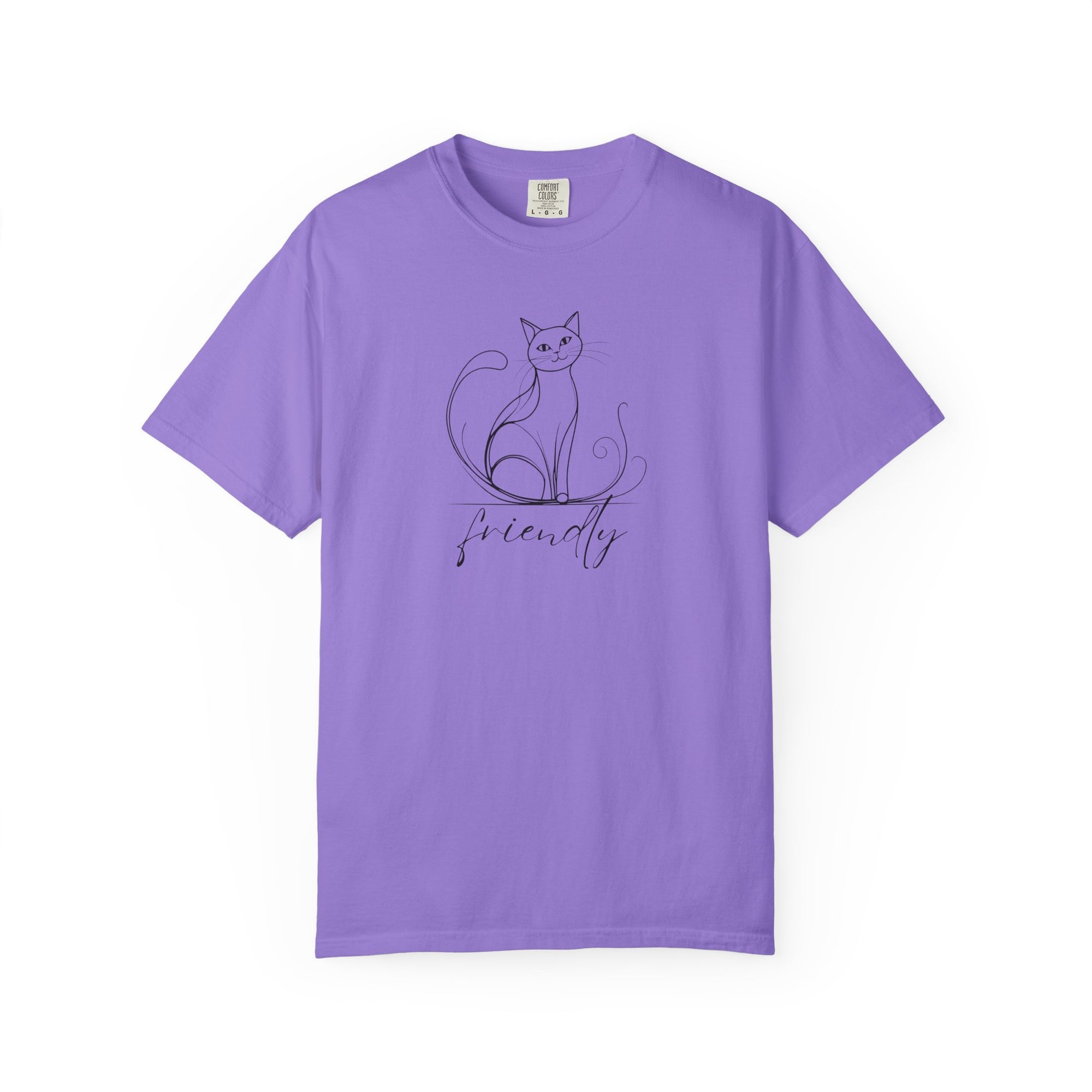 Friendly Cat Lover's Unisex Garment-Dyed T-Shirt