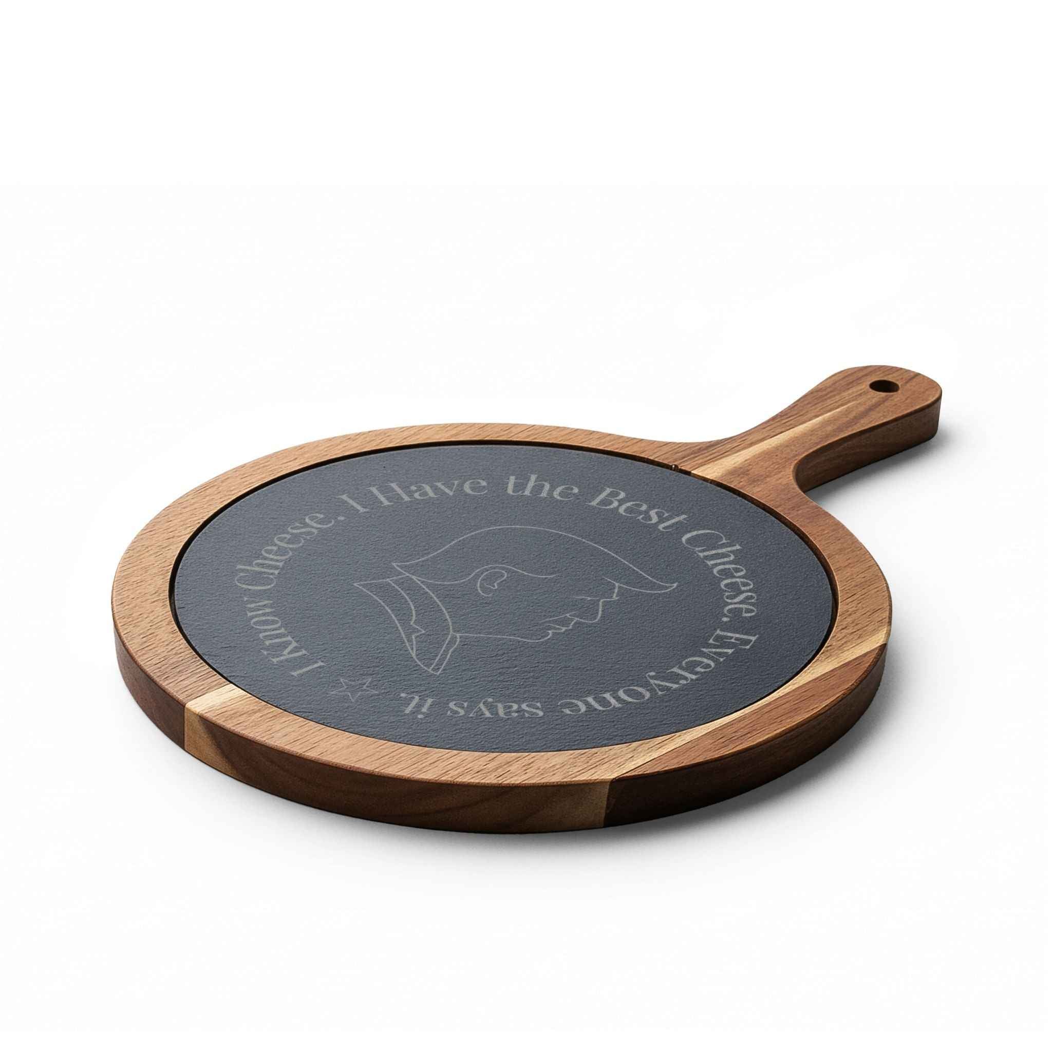 I Know Cheese Charcuterie Board – Funny Engraved Board
