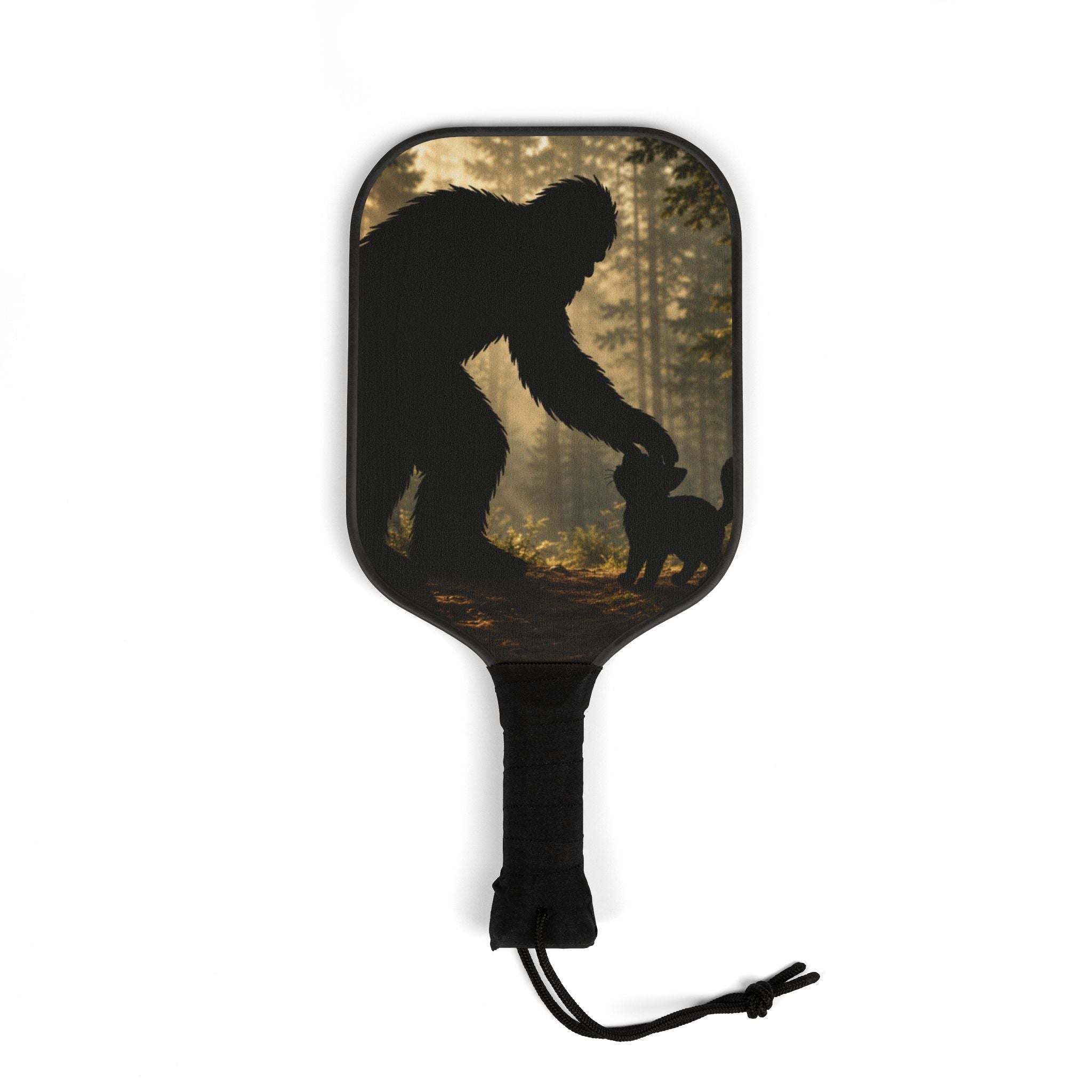 Bigfoot & Cat Unexpected Friends Pickleball Paddle Set (2 Paddles + 2 Balls)