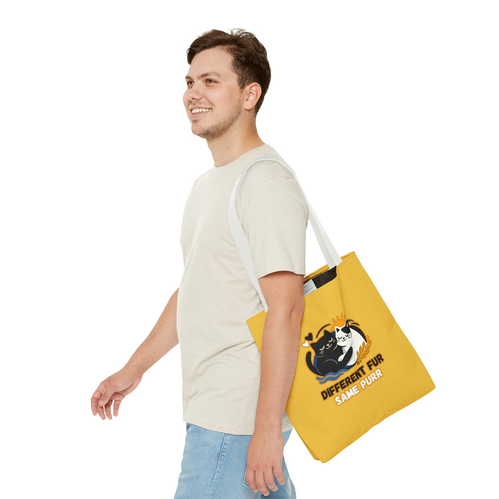Different Fur, Same Purr Cat Tote Bag – Cozy Friendship Market Bag