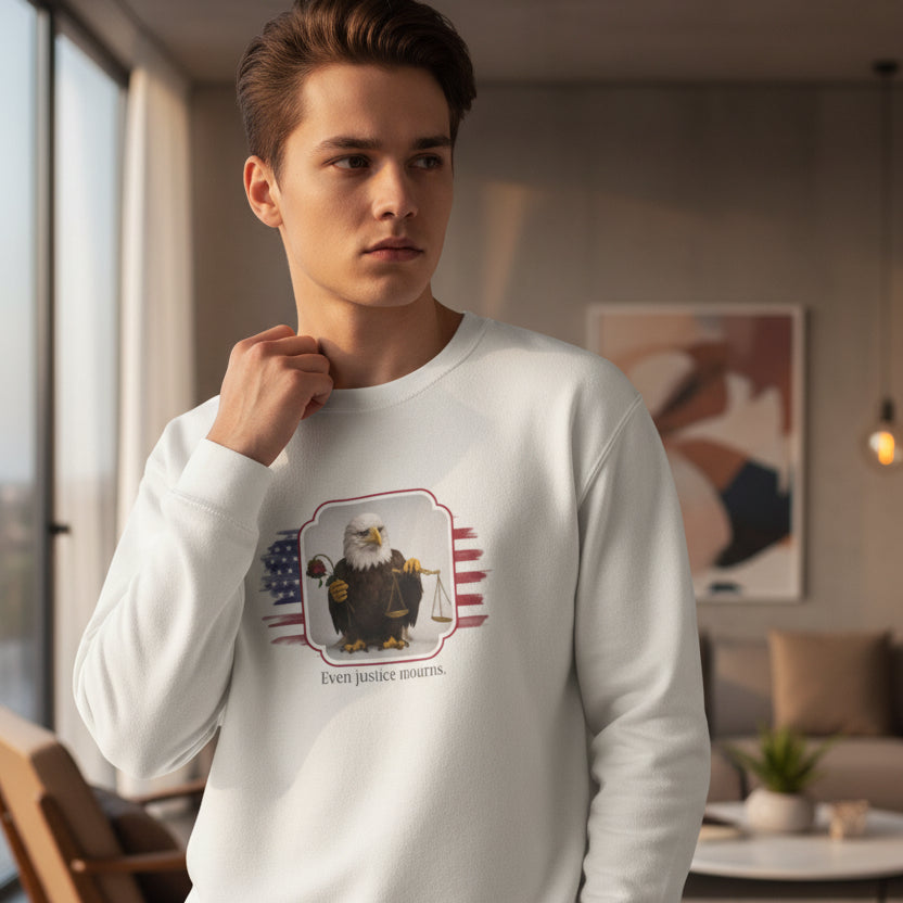 Even Justice Mourns Political Parody Sweatshirt