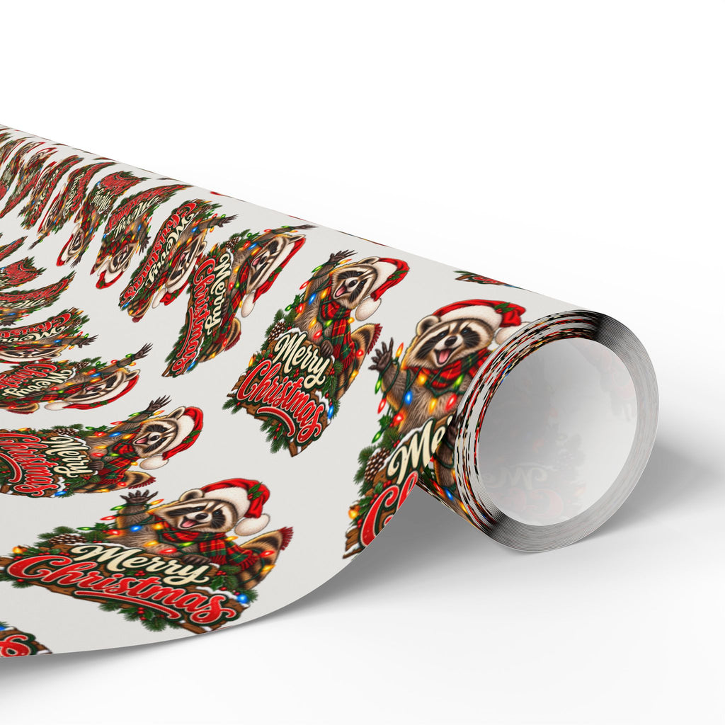 Jimothy the Raccoon Merry Christmas Wrapping Paper | Funny Holiday Gift Wrap