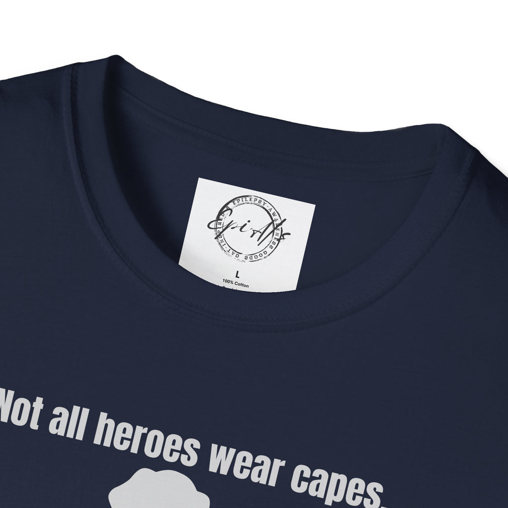 Heroes in Collars Unisex Softstyle T - Shirt - T - Shirt - Epileptic Al’s Shop