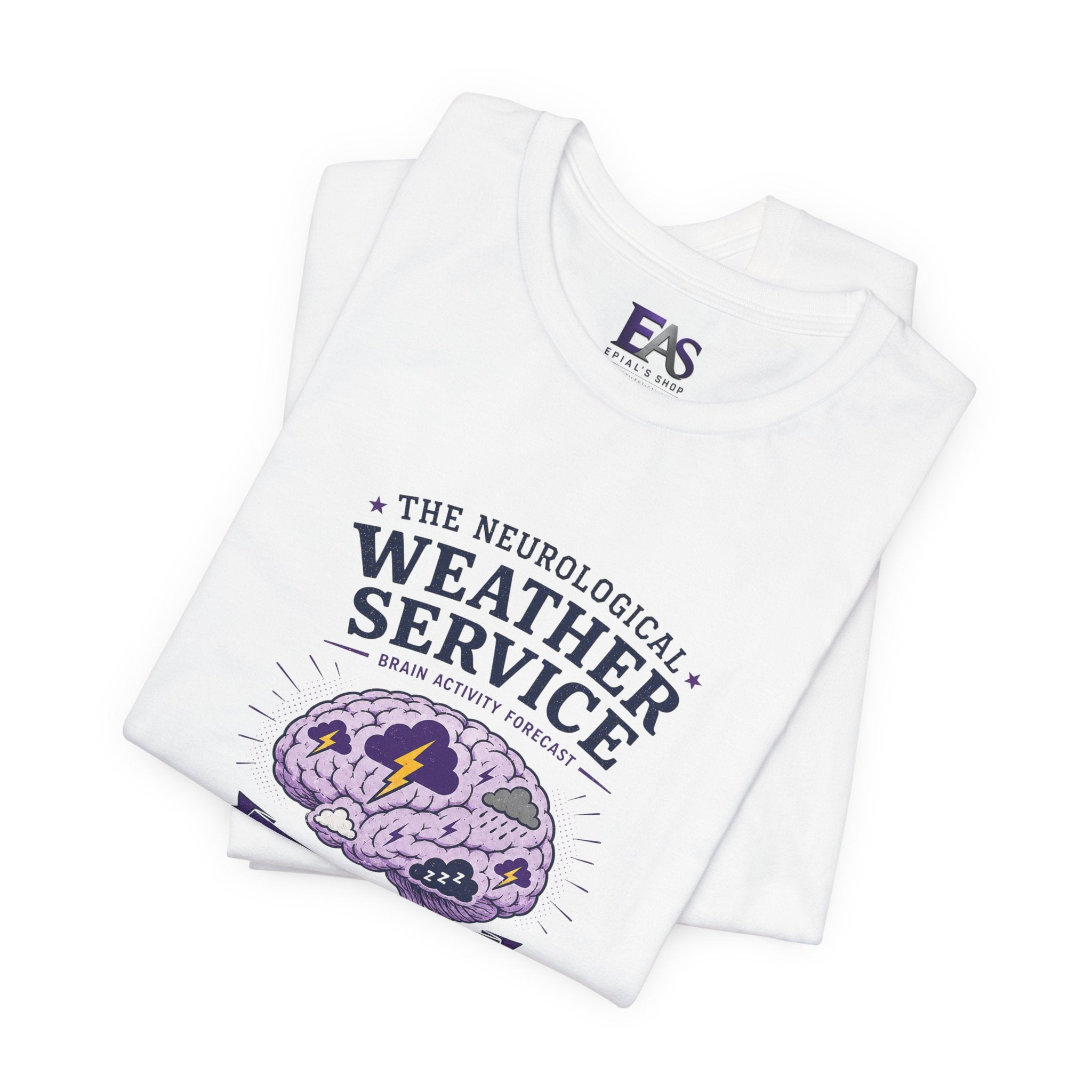Neurological Weather Service Epilepsy Awareness T-Shirt | Brain Forecast Tee