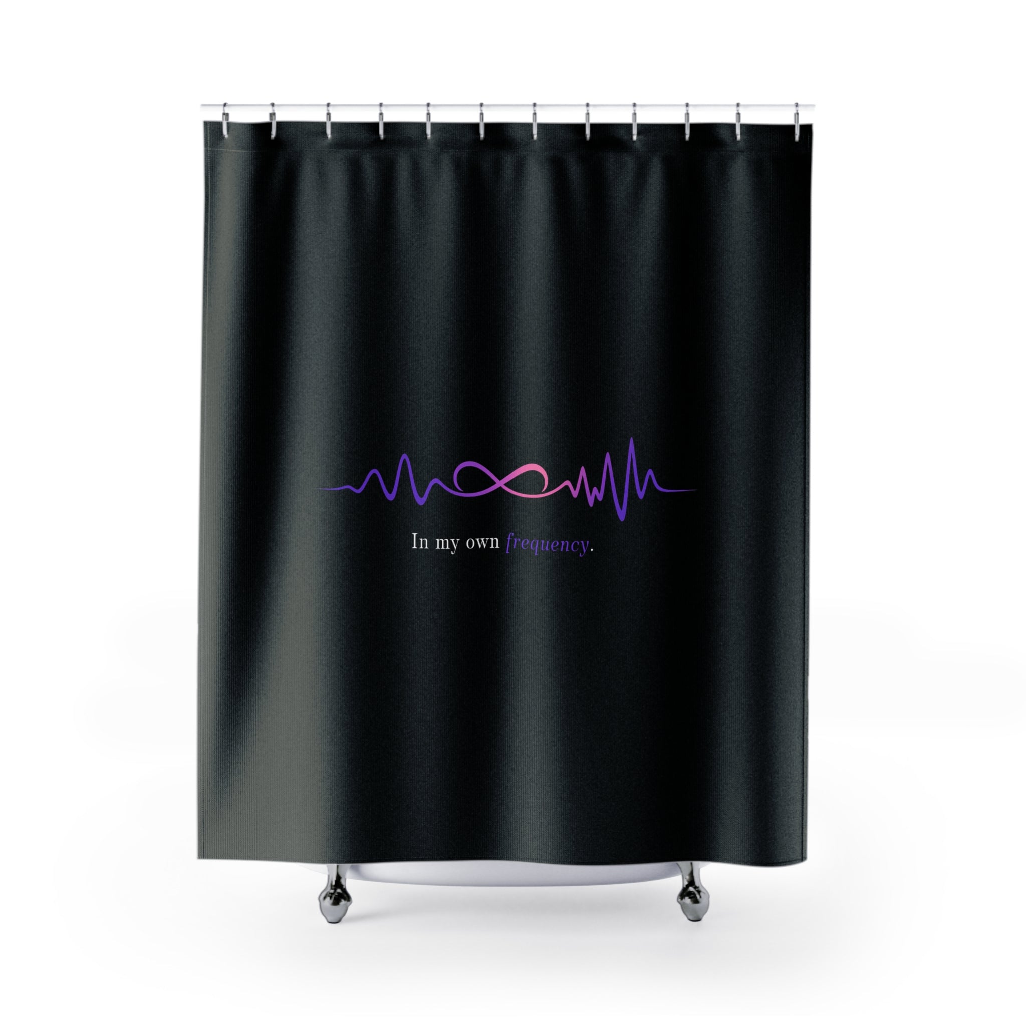 In My Own Frequency Shower Curtain