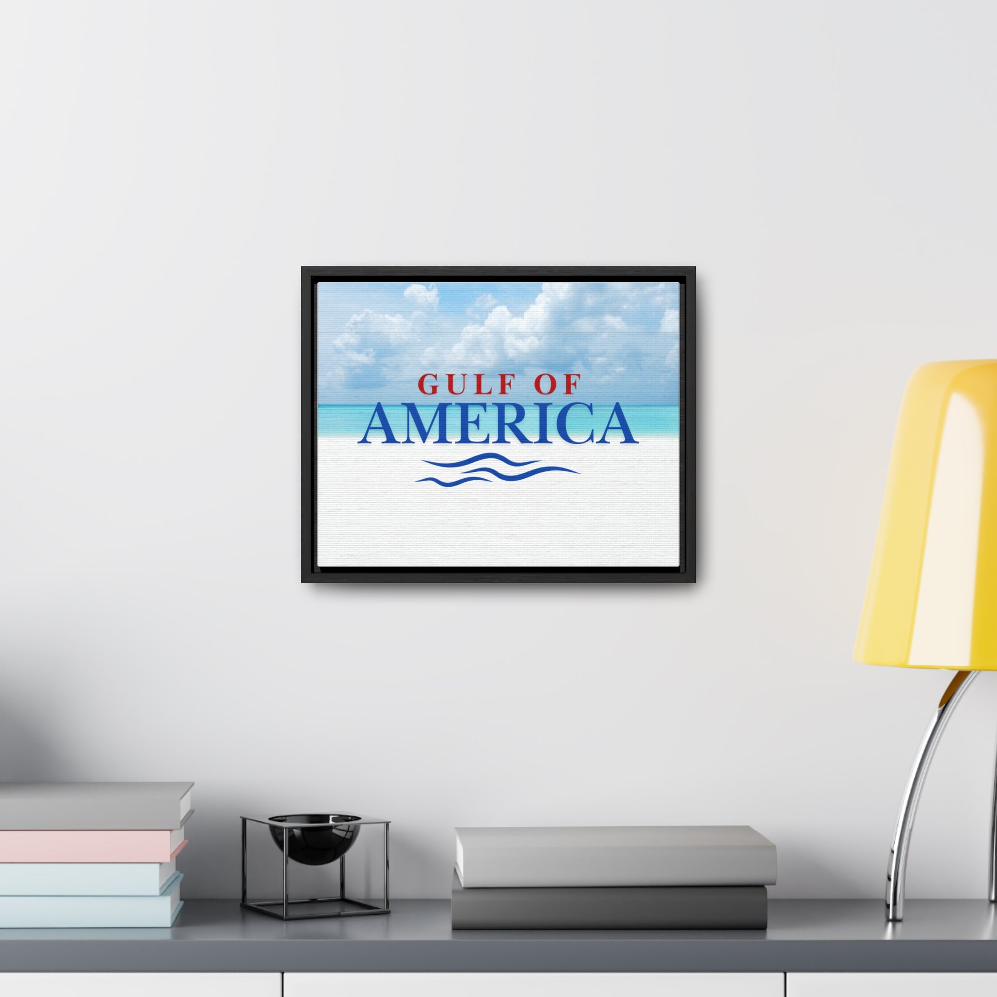 American Gulf Canvas Wrap - Coastal Wall Art for Beach Lovers