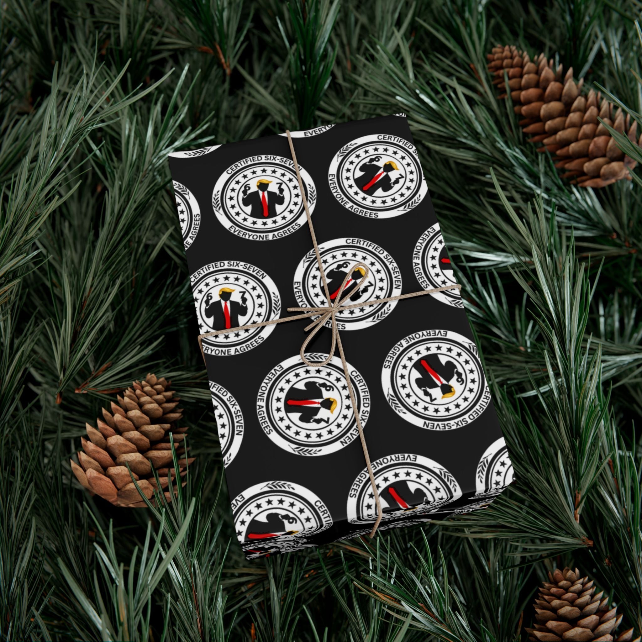 Certified Six-Seven Gift Wrap Paper (Political Parody)