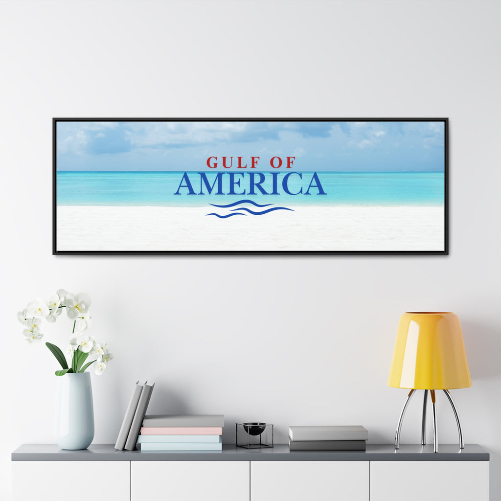 American Gulf Canvas Wrap - Coastal Wall Art for Beach Lovers