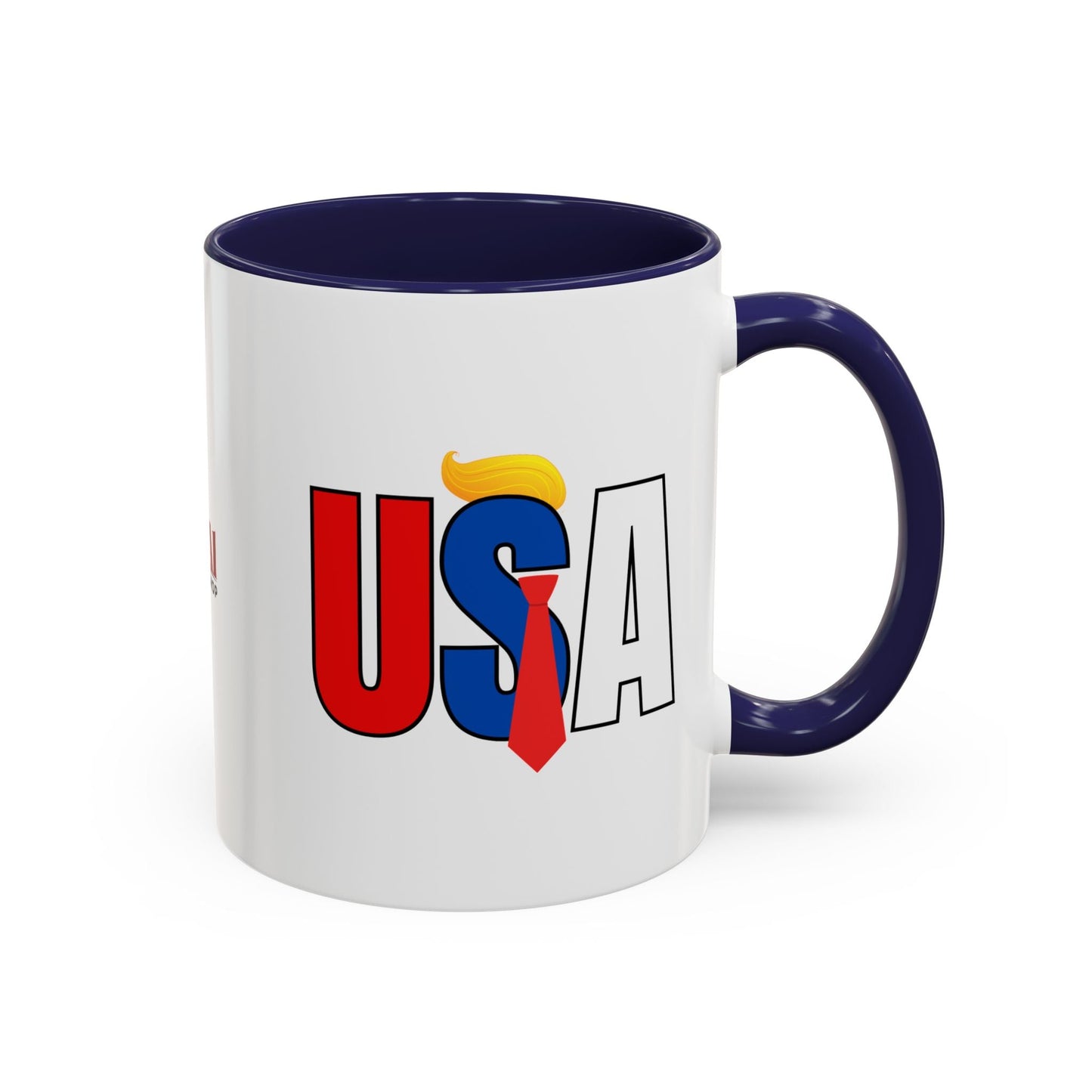 Trump USA Accent Coffee Mug Printify