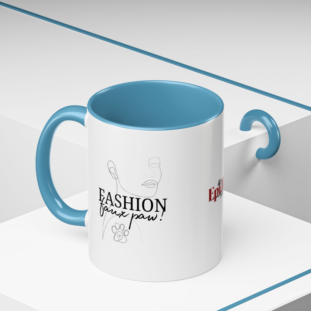 Fashion Faux Paw Accent Coffee Mug (11, 15oz)
