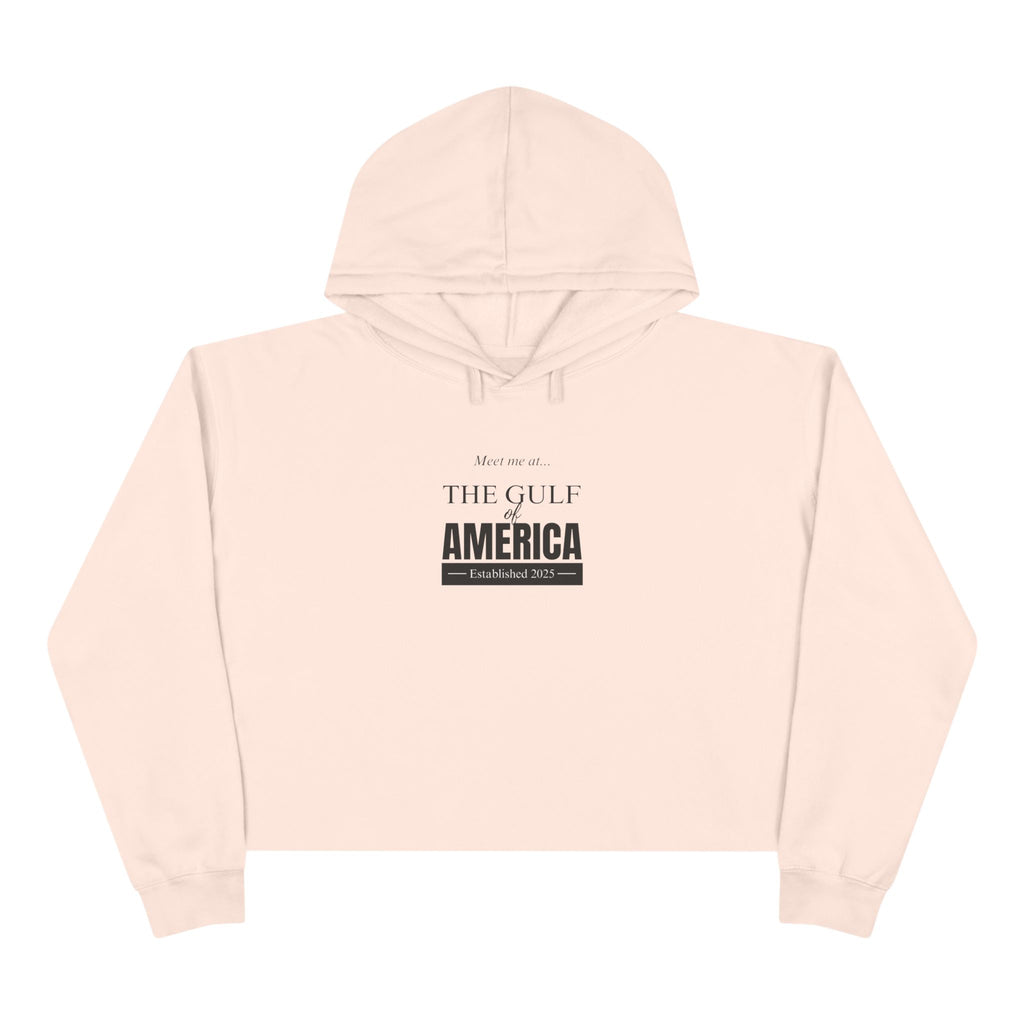 Meet Me at the Gulf Stylish Crop Hoodie