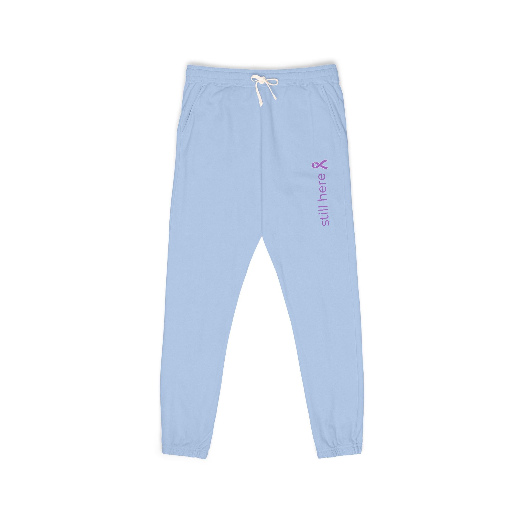 Still Here – Unisex Garment-Dyed Fleece Sweatpants