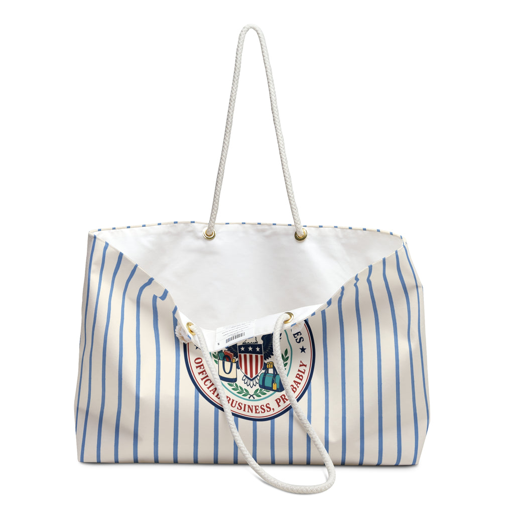 Department of Bringing Stuff Places Weekender Bag | Coastal Travel Tote