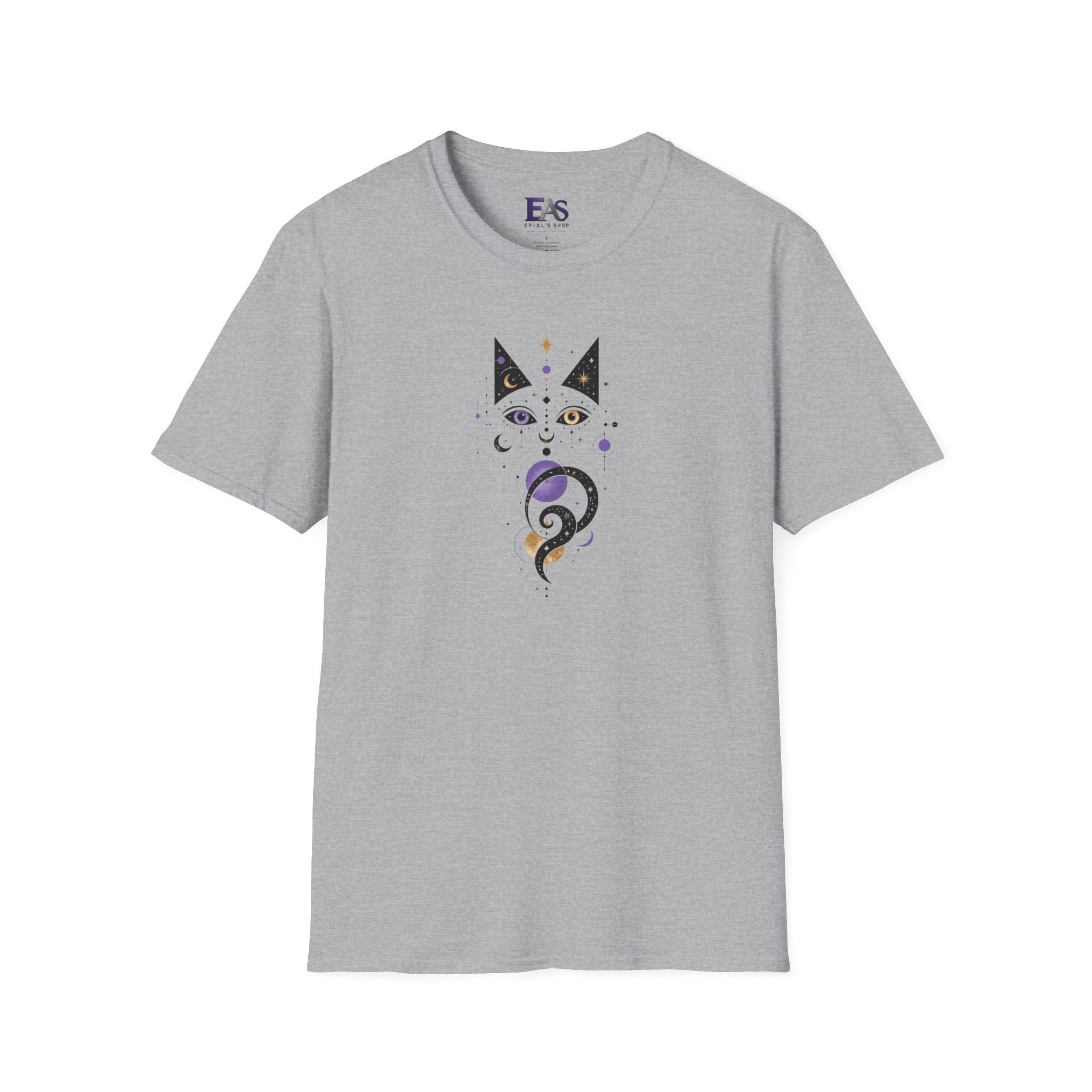 Celestial Cat T-Shirt | Mystical Cosmic Cat Graphic Tee