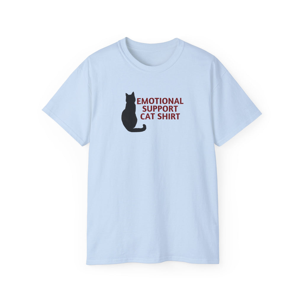 Emotional Support Cat Shirt, Unisex Ultra Cotton Tee - T - Shirt - Epileptic Al’s Shop