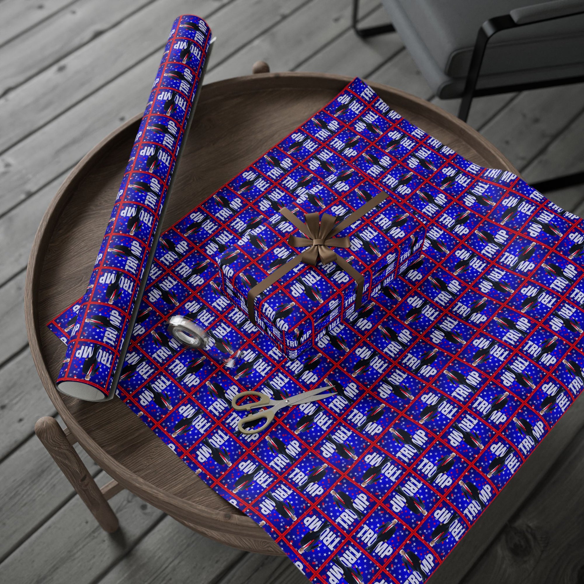 All Occasion Trump Themed Wrapping Paper