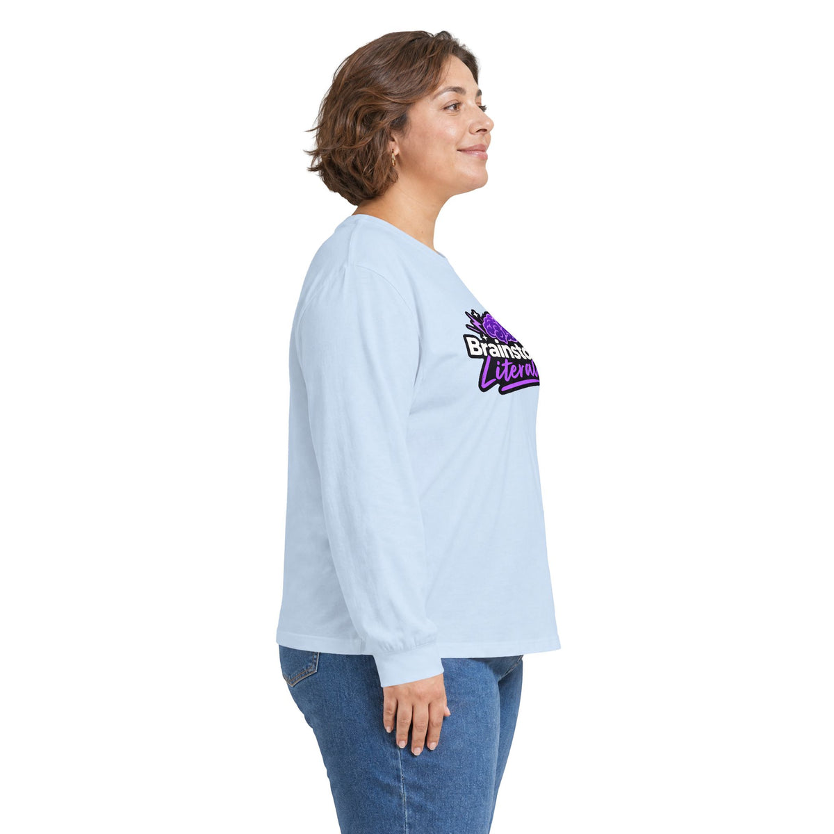 Brainstorm, Literally Epilepsy Awareness Long Sleeve Shirt | Purple Brain Epilepsy Tee