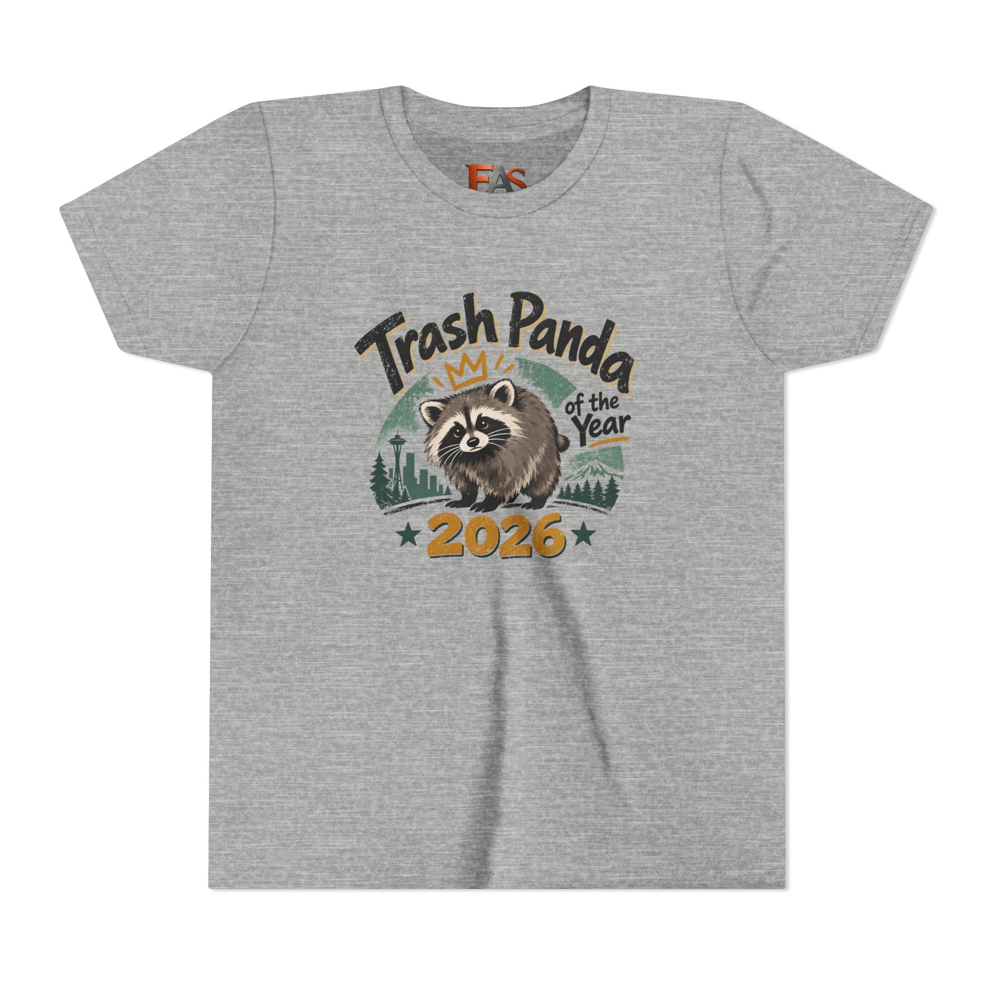 Trash Panda of the Year 2026 Youth T-Shirt | Jimothy-Inspired Raccoon Tee