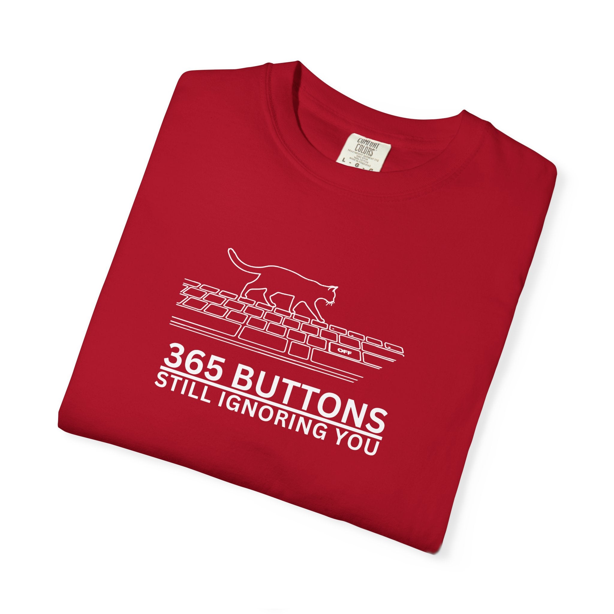 365 Buttons Still Ignoring You – Cat Keyboard T-Shirt