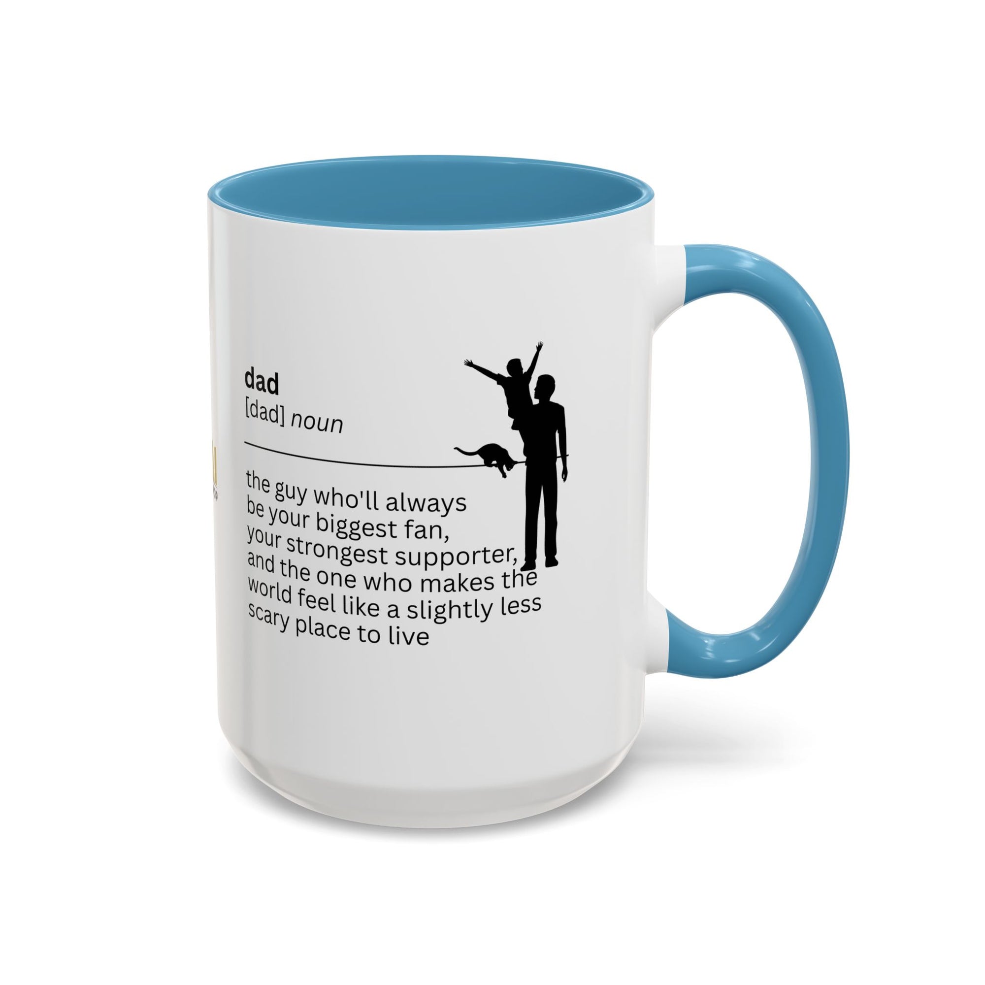 Dad Biggest Fan Accent Coffee Mug - Perfect Gift for Dads