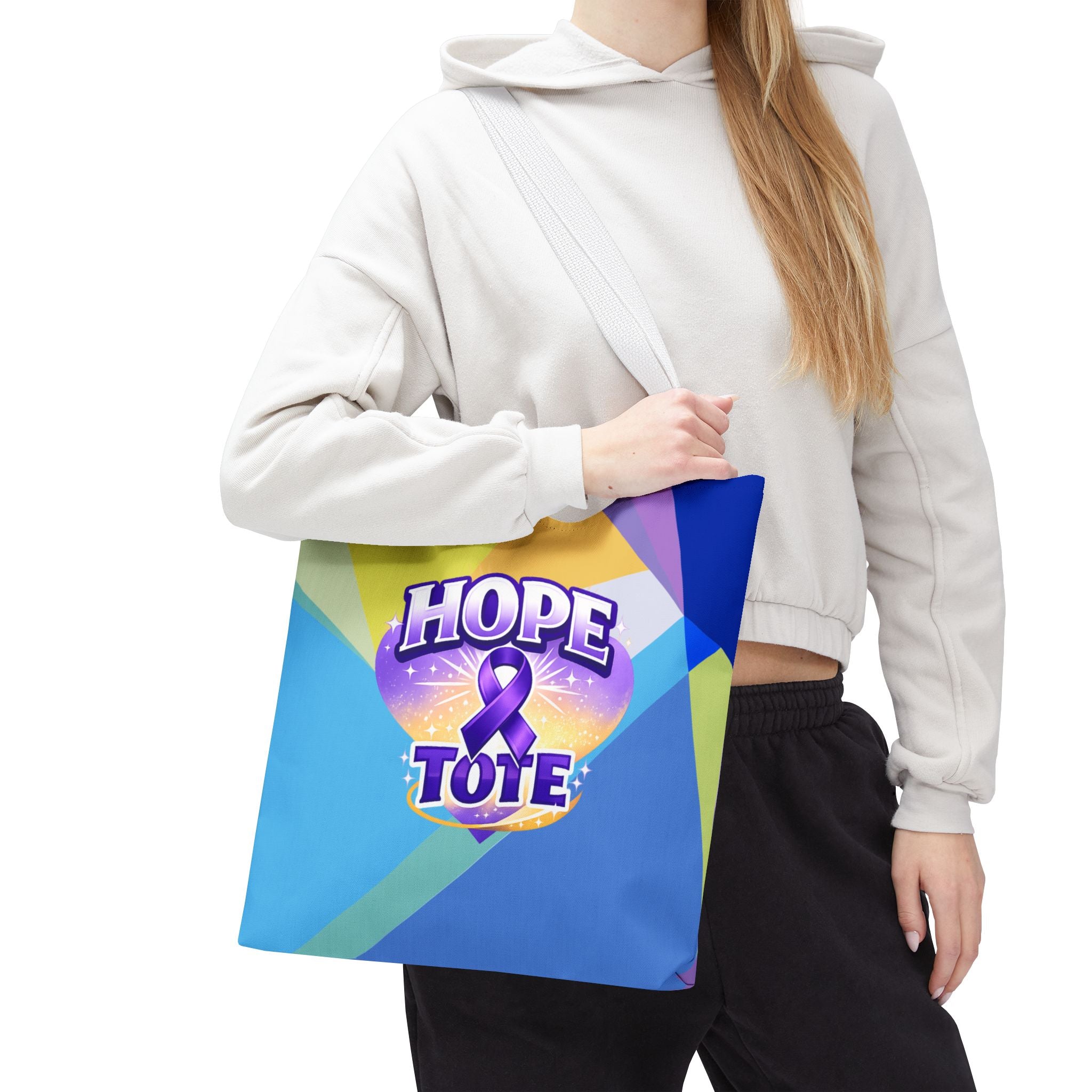 Hope Tote Epilepsy Awareness Ribbon Tote Bag