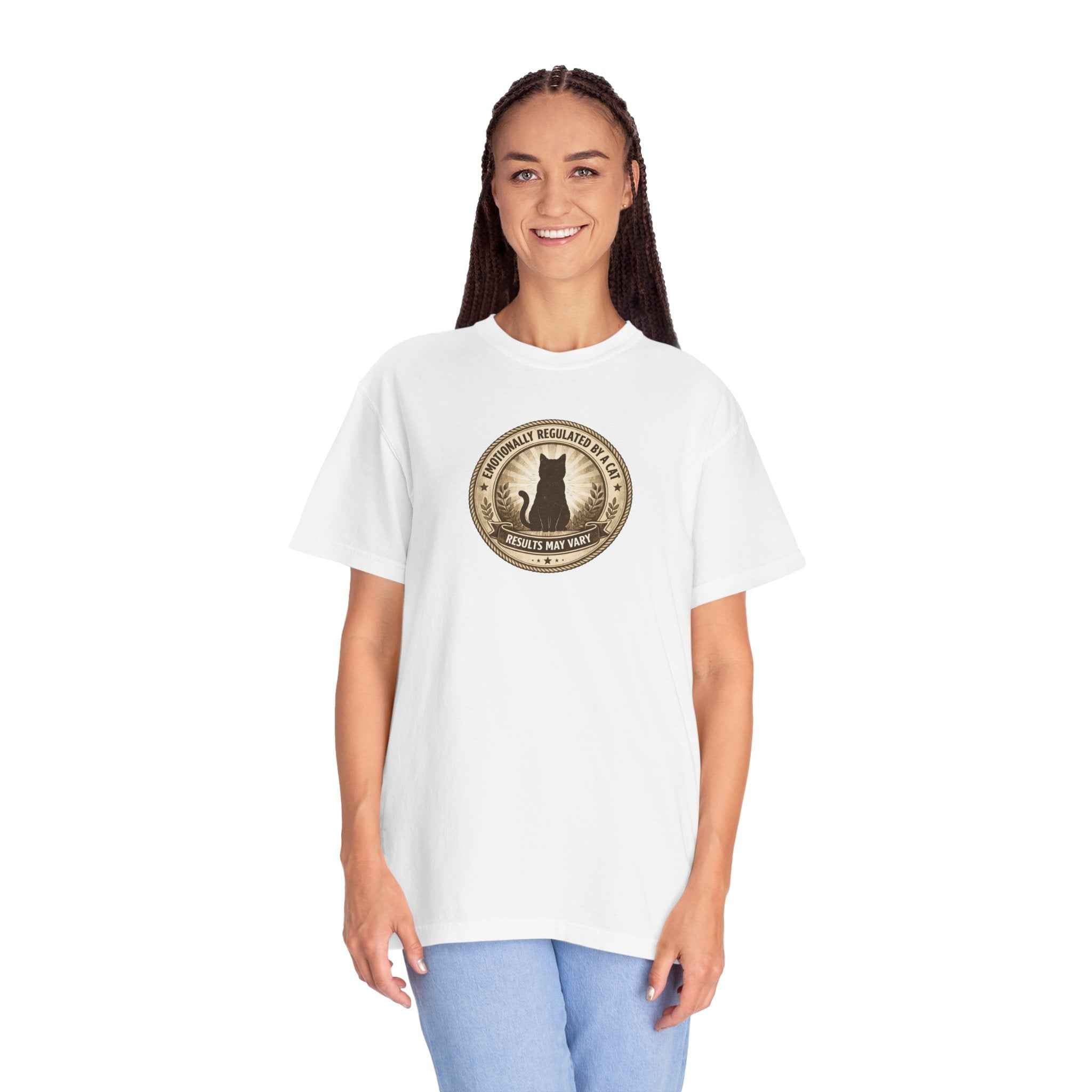 Emotionally Regulated by a Cat T-Shirt