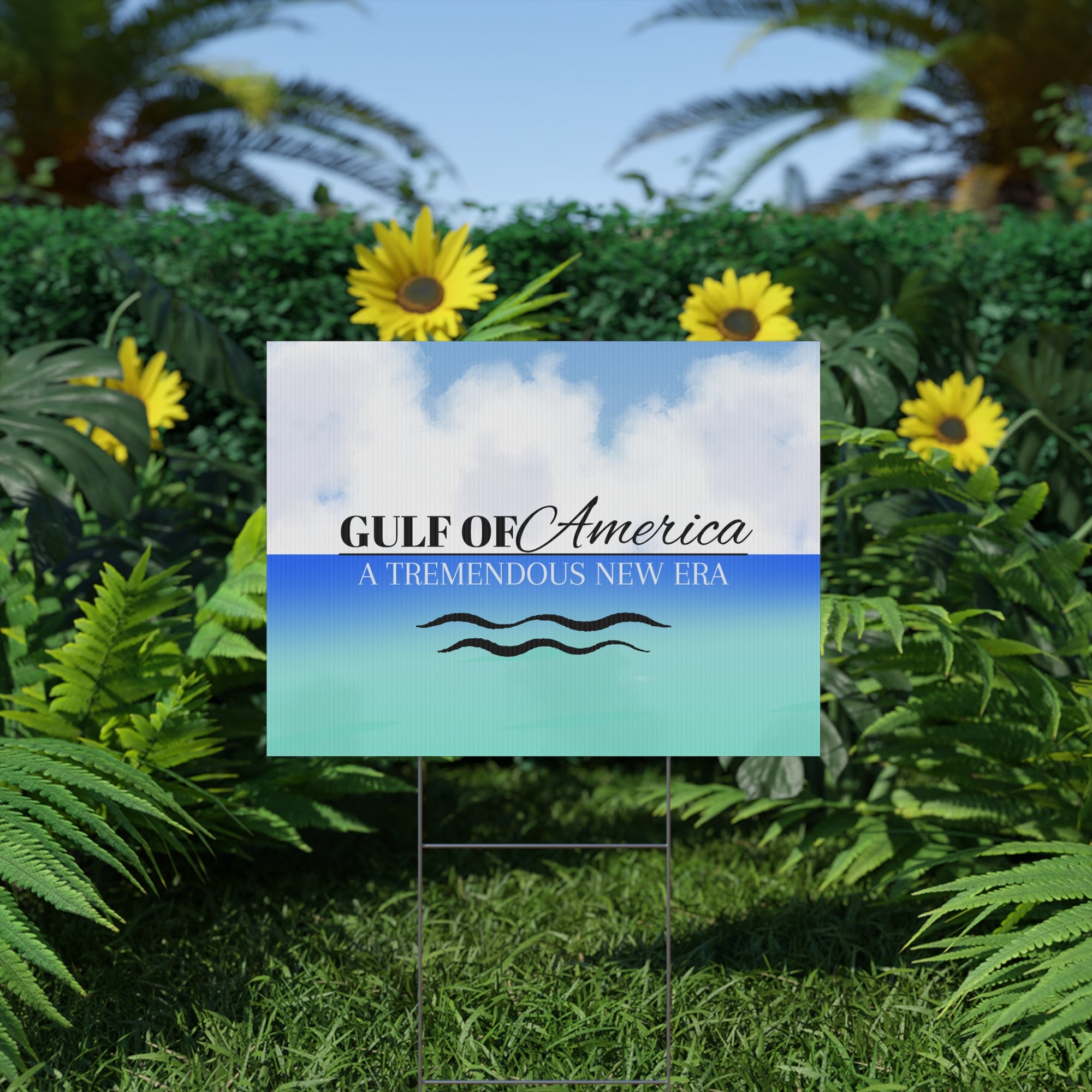 American Gulf Plastic Yard Sign